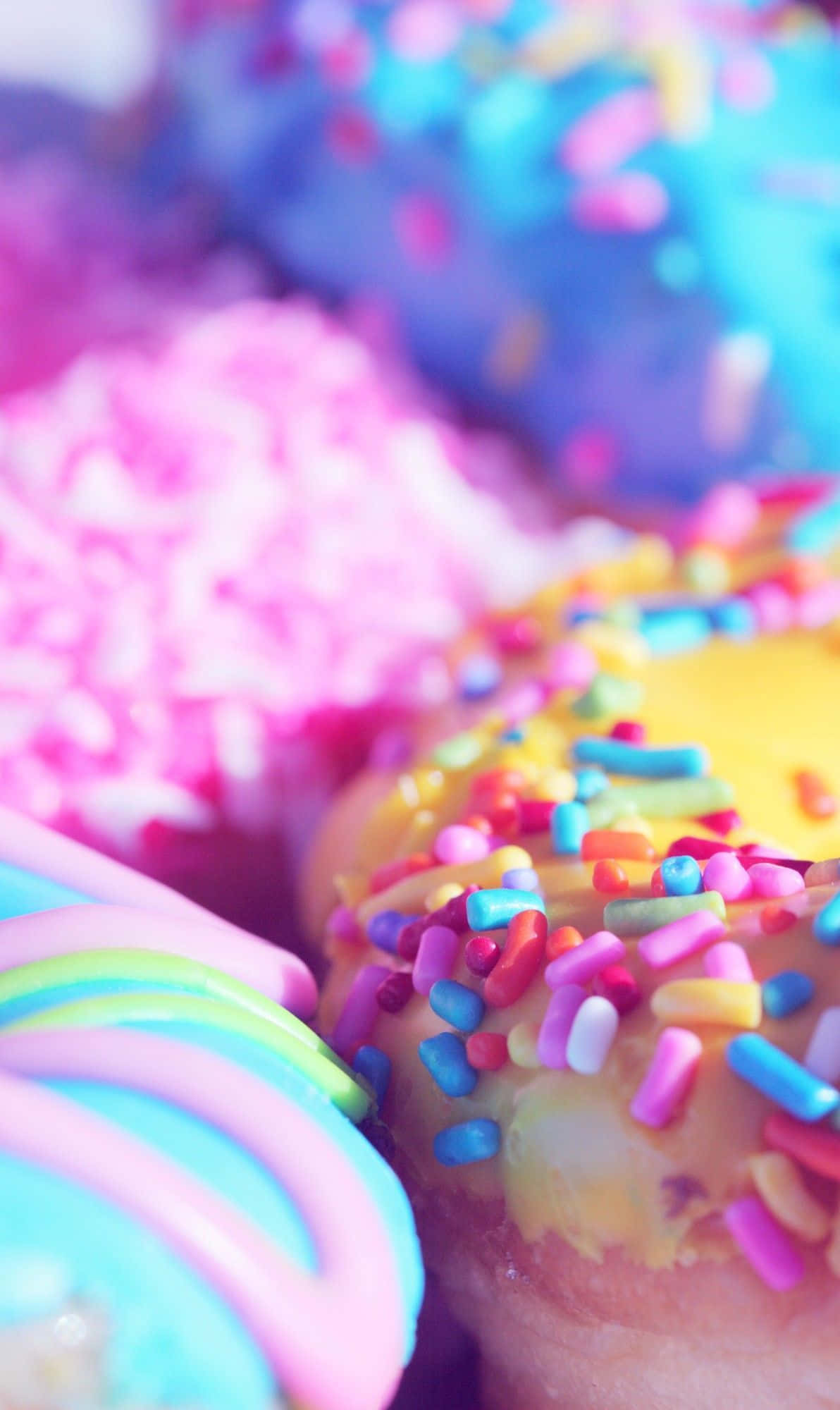 Assorted Doughnut Android Food Background Wallpaper