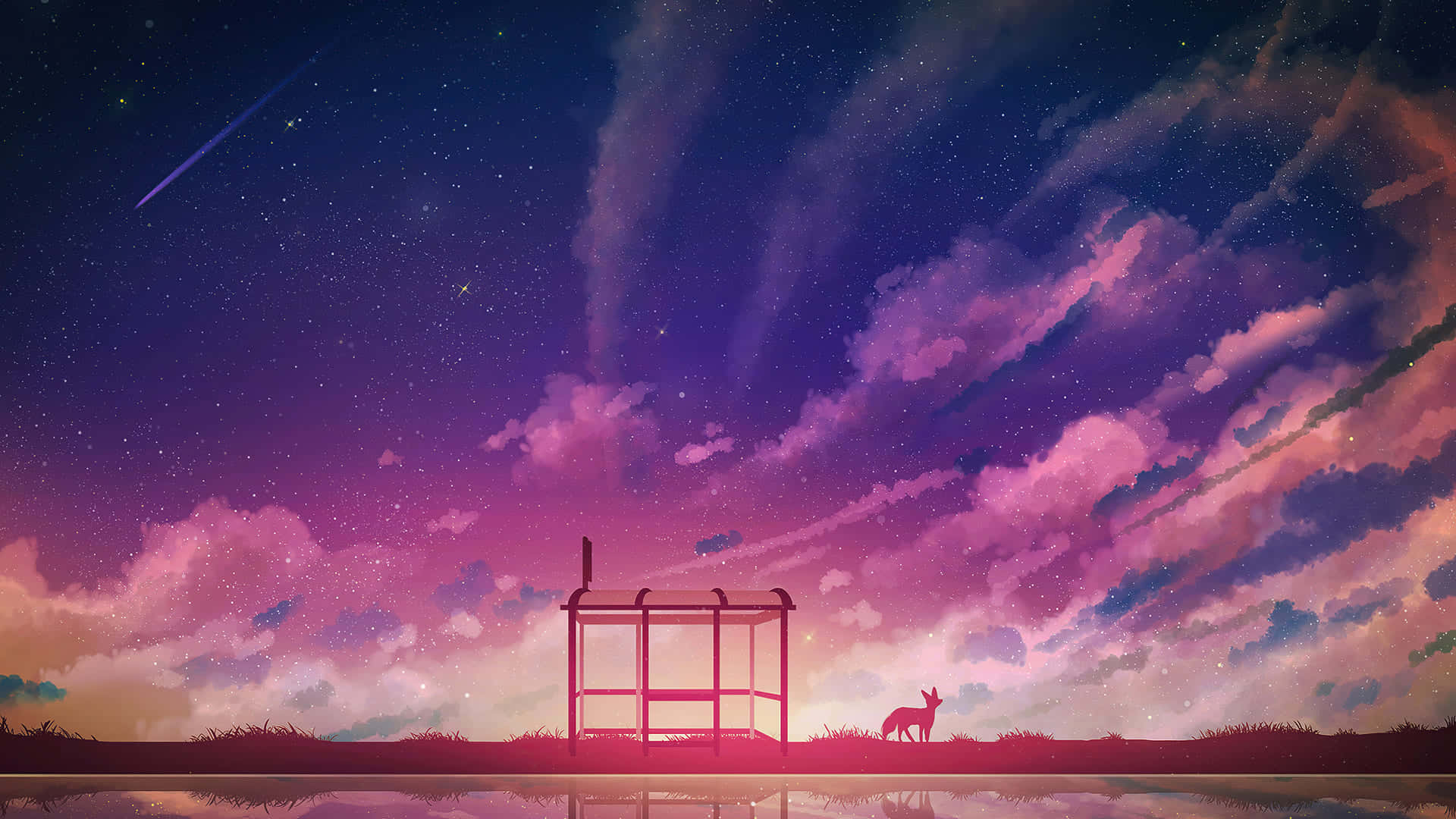 Astetikong Kompyuter 4K Preskong Langit Wallpaper