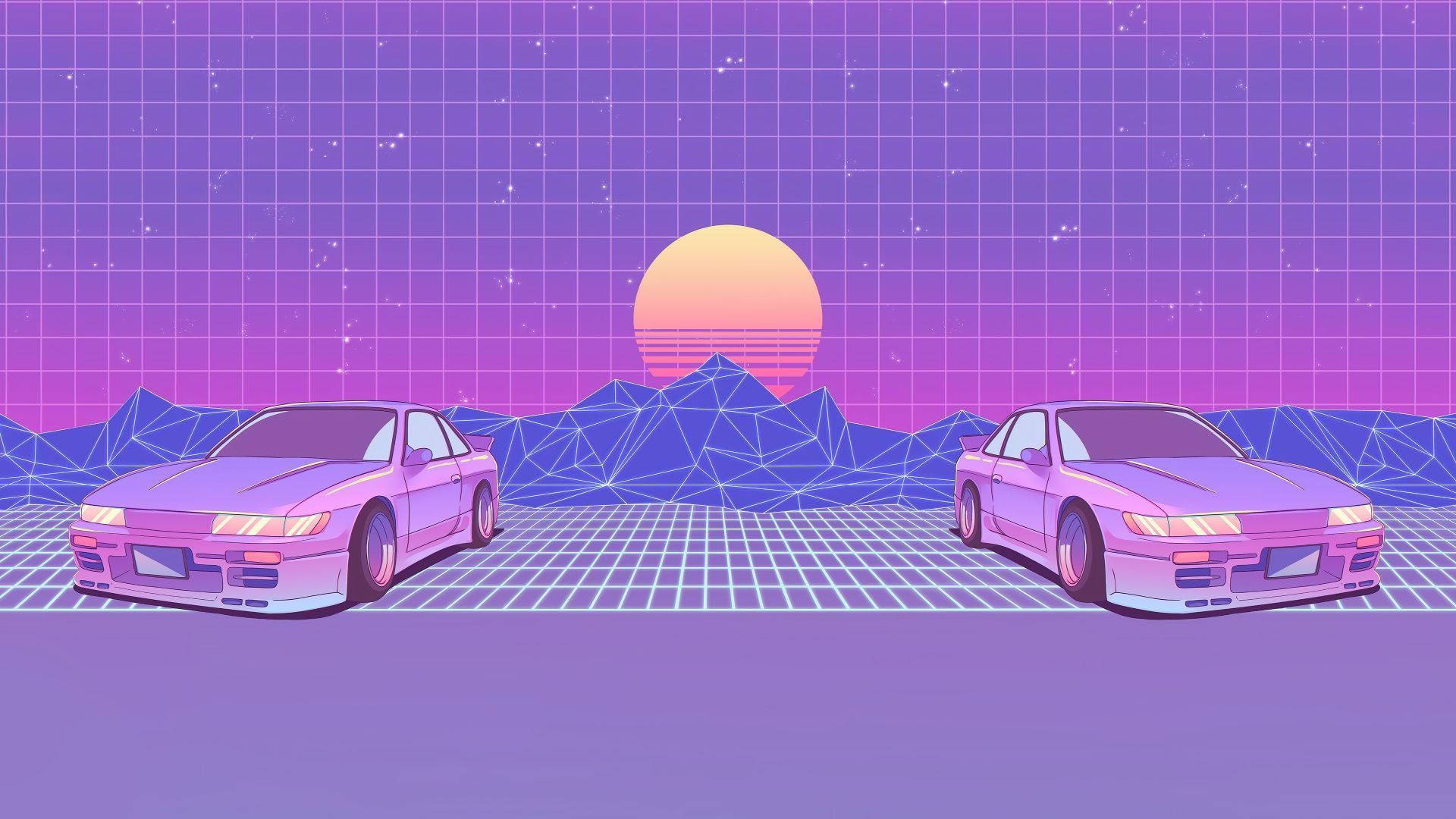 Astetikong Synthwave JDM Wallpaper