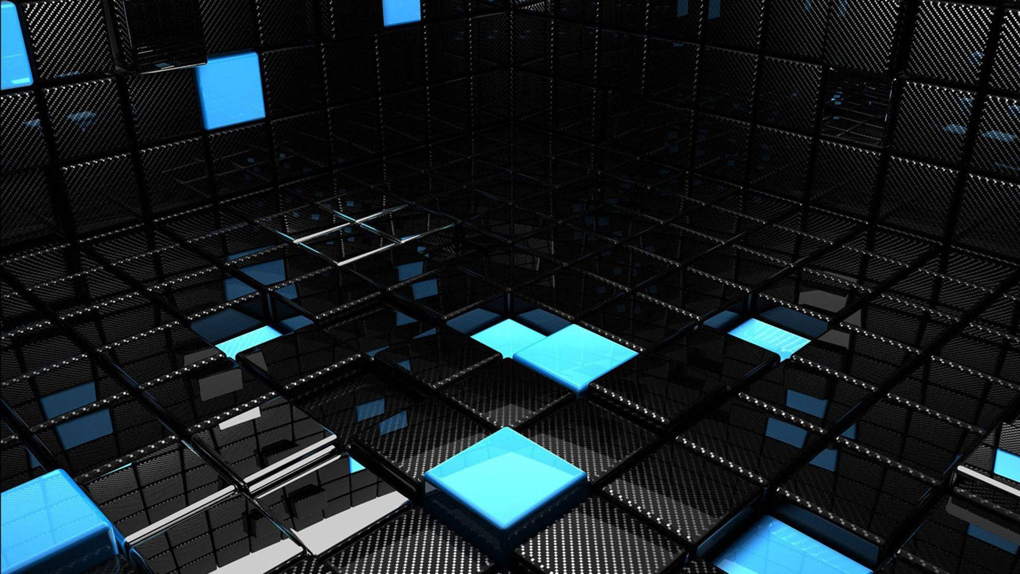 Astig na 3D Cube Art Wallpaper