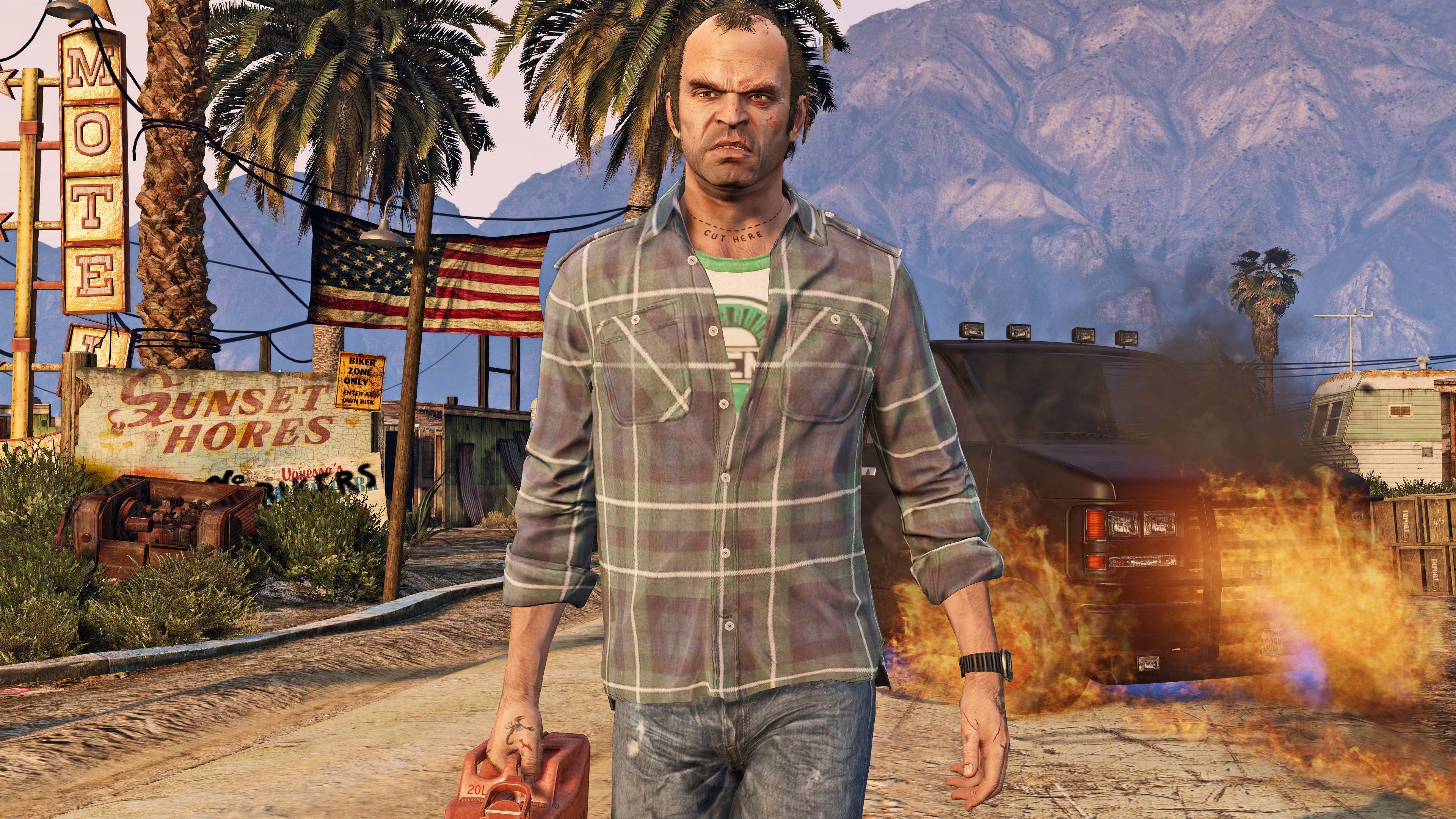 Astig na GTA na Naglalakad Palayo Wallpaper
