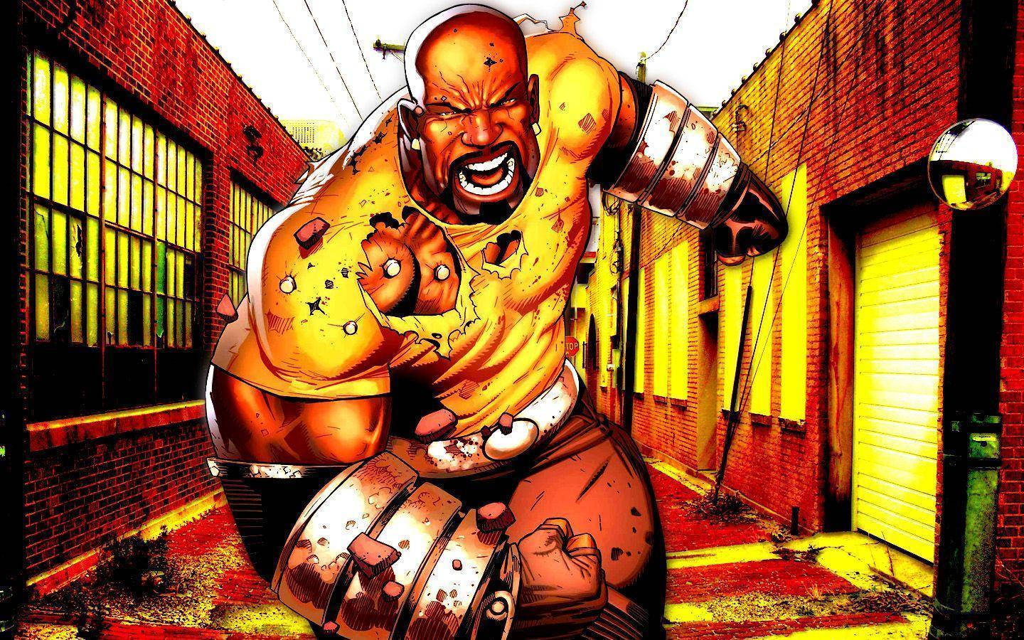 Astig na Itim na Superhero na si Luke Cage Wallpaper