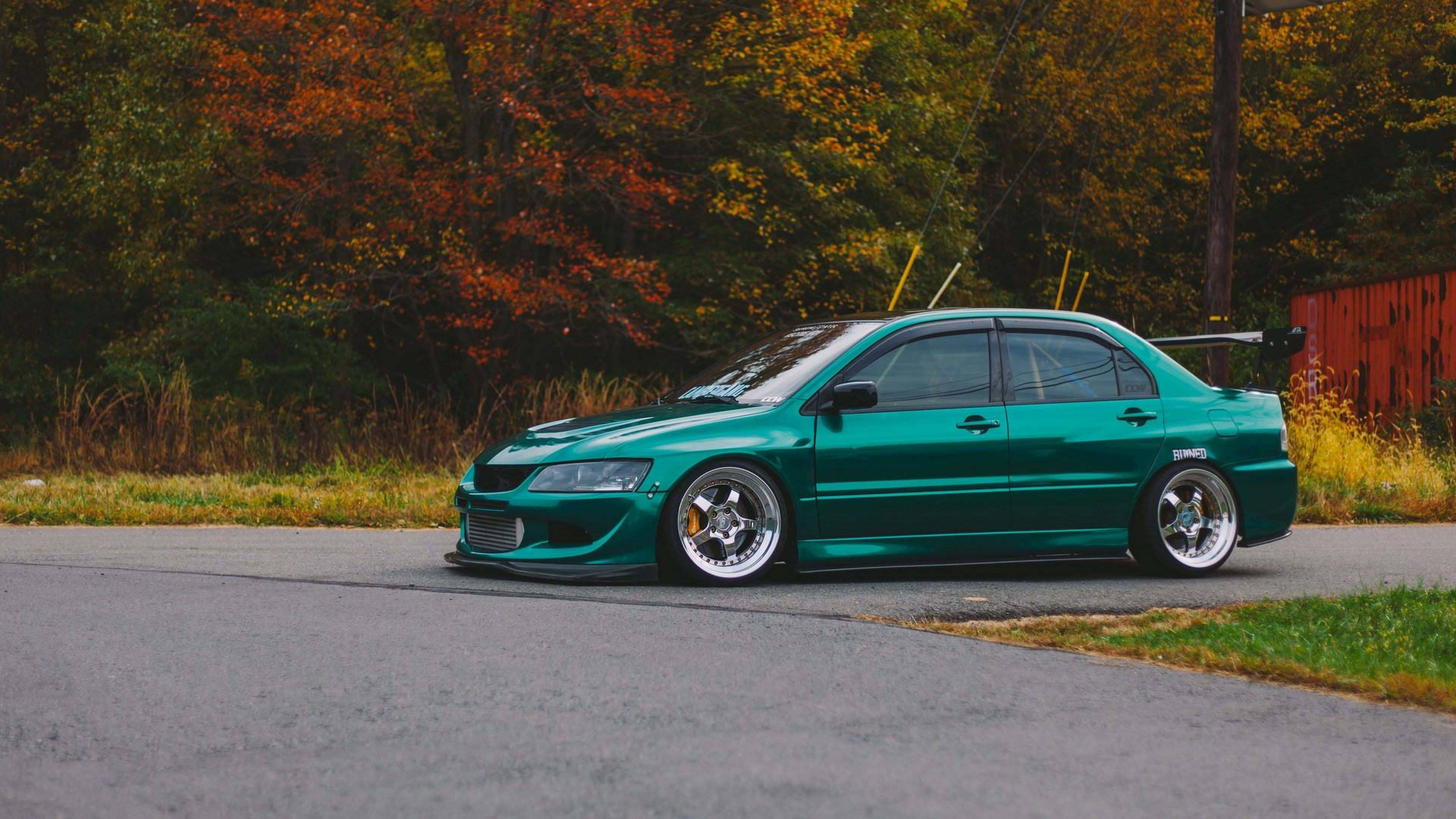 Astig na JDM Aesthetic na Mitsubishi Lancer Evolution Wallpaper