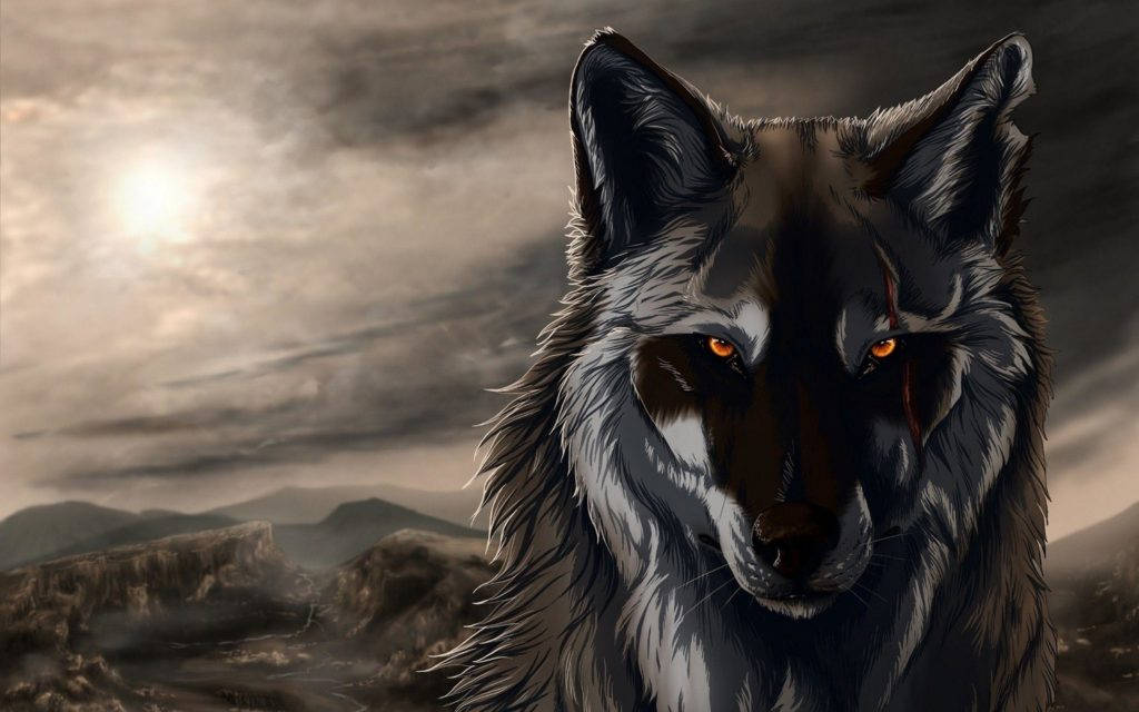 Astig na Lobo Digital Art Wallpaper