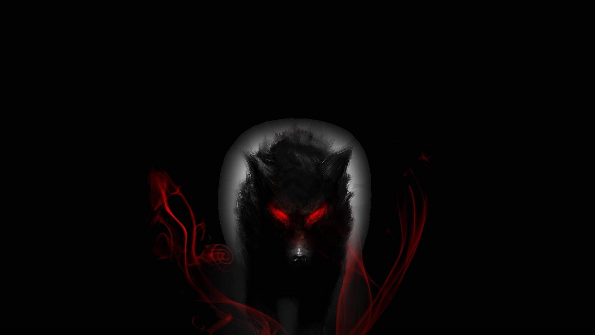 Astig na Lobo na Madilim na Estetiko Wallpaper