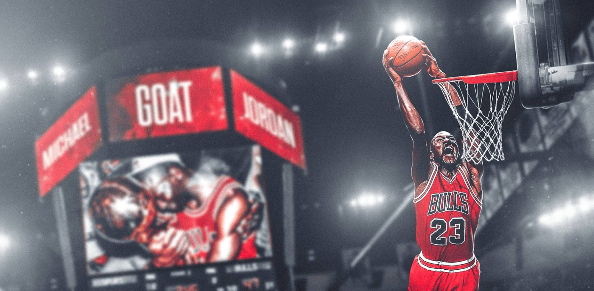 Astig na Michael Jordan Basketball Moment Wallpaper
