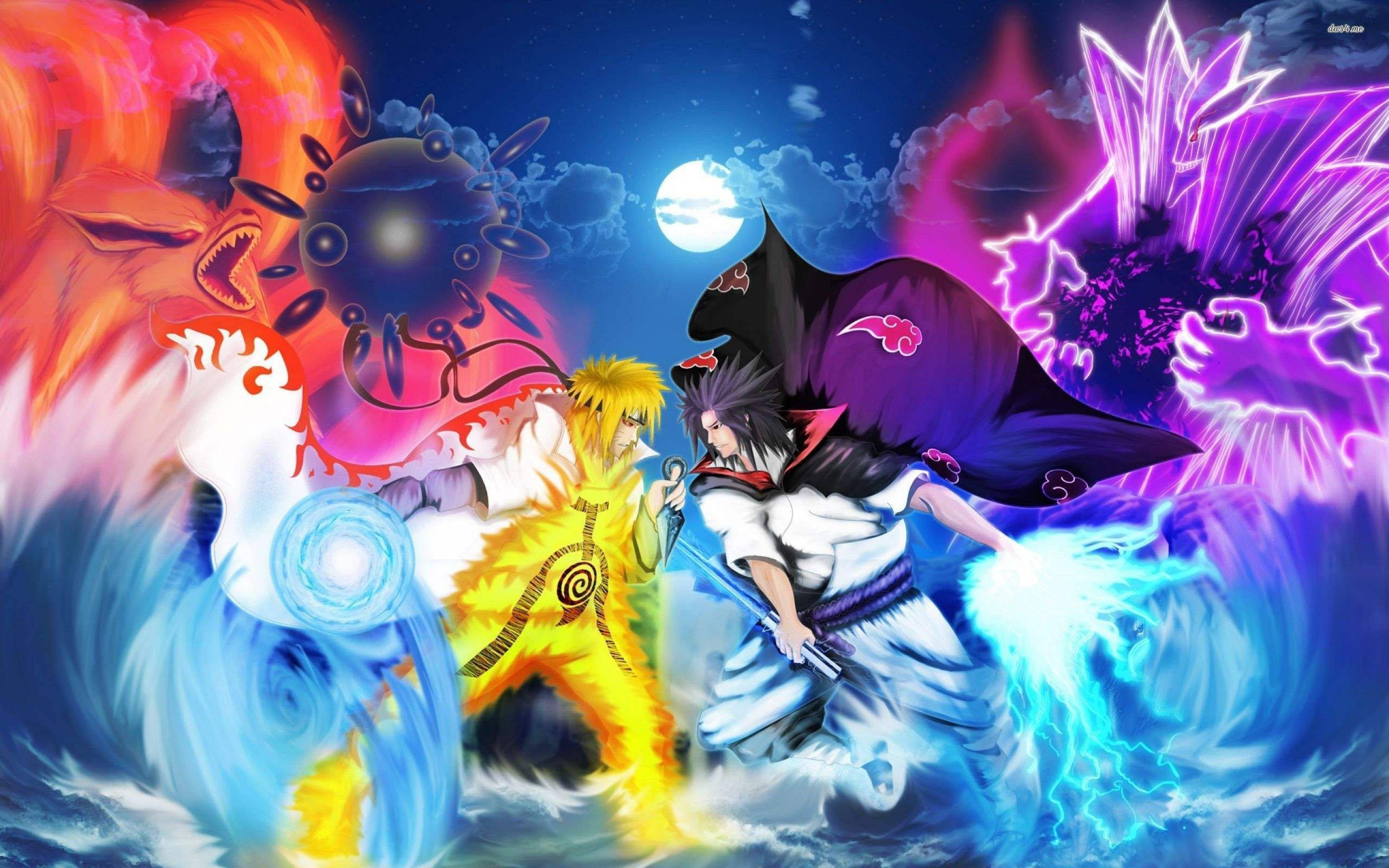 Astig na Naruto Laban kay Sasuke Wallpaper