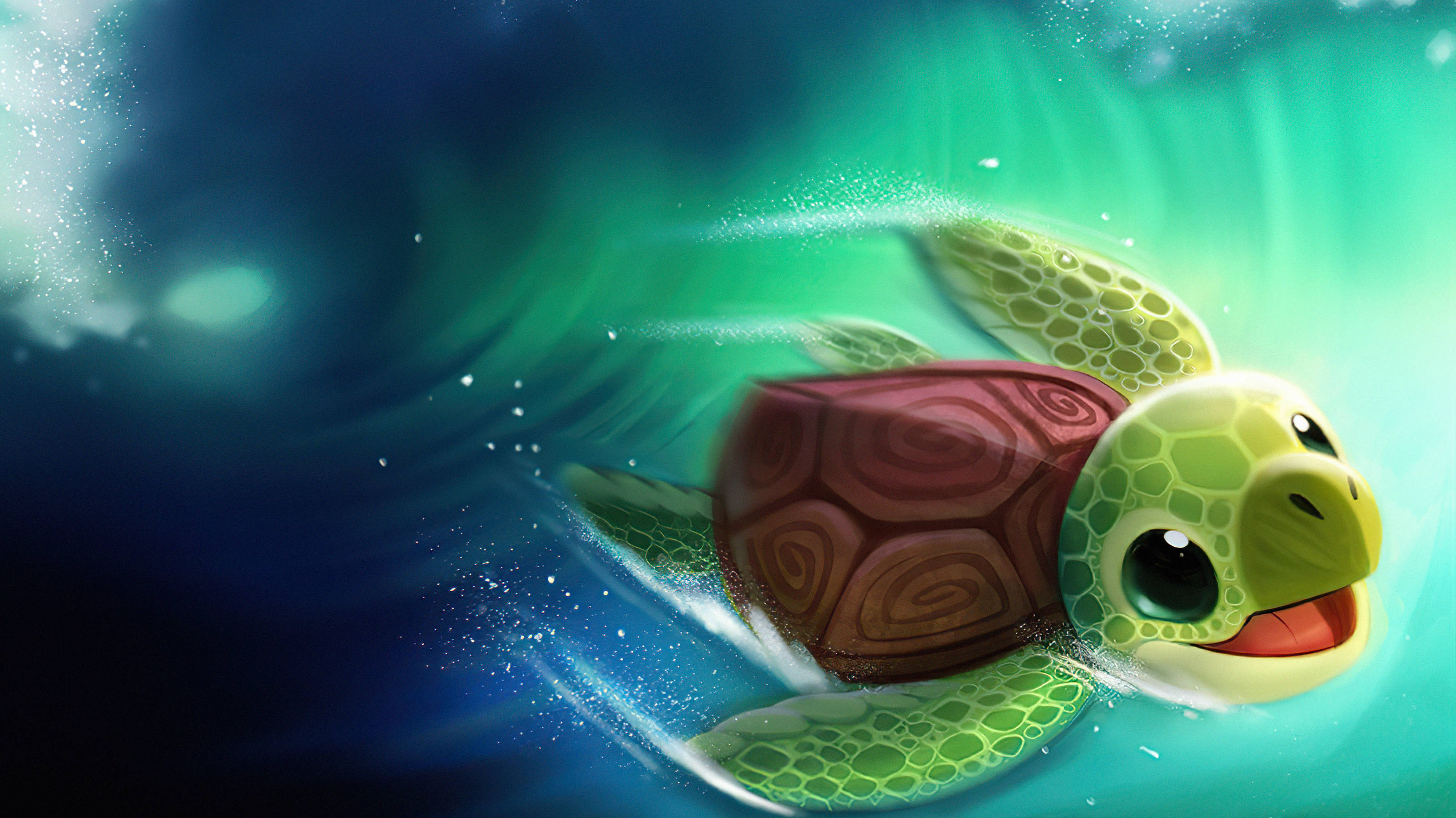 Astig na Pagguhit ng Pagong Wallpaper