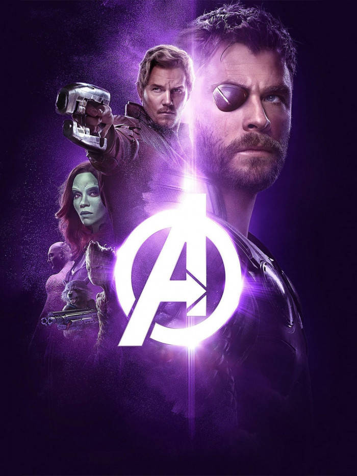 Astig na Poster ng Avengers Kasama sina Thor at ang mga Guardians Wallpaper