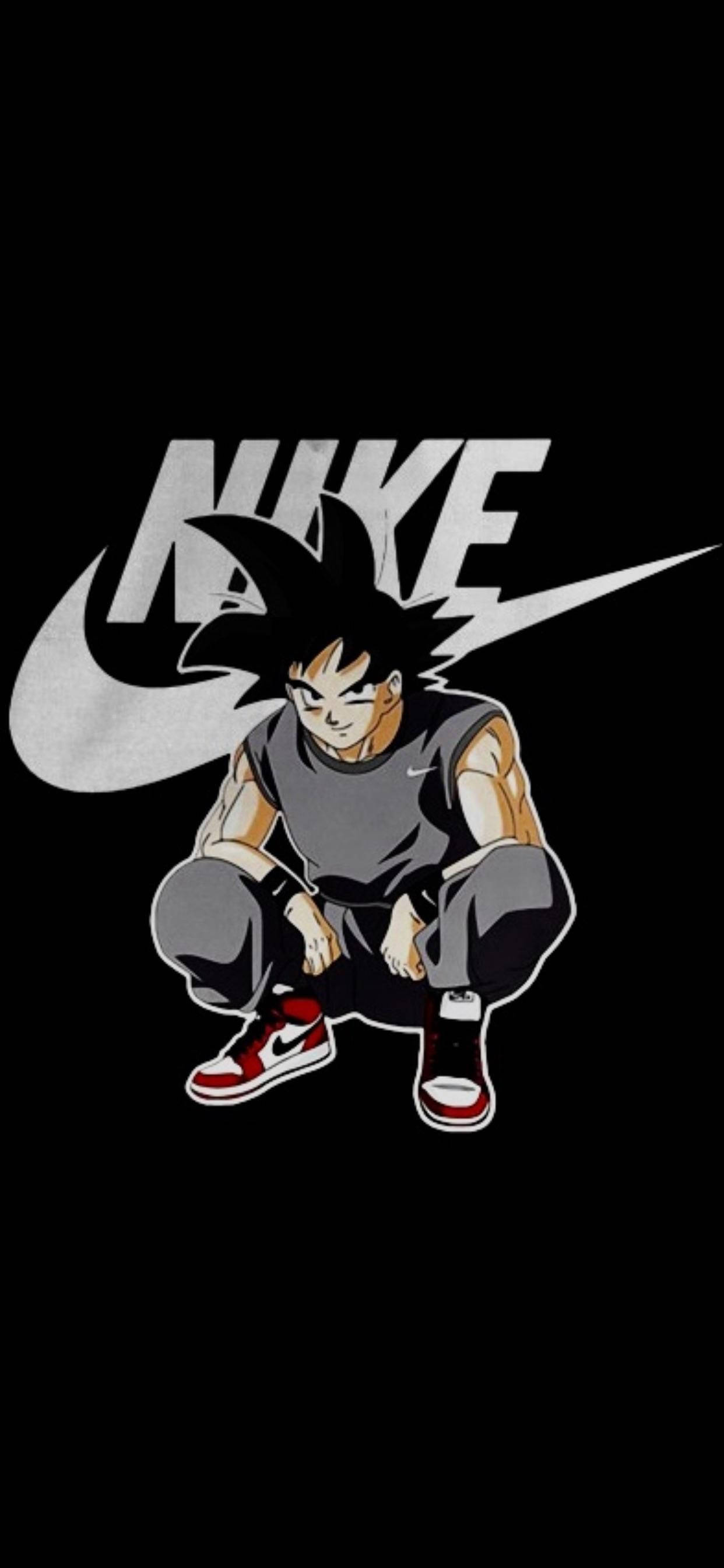 Astig na Swag ni Goku Para sa Nike Wallpaper