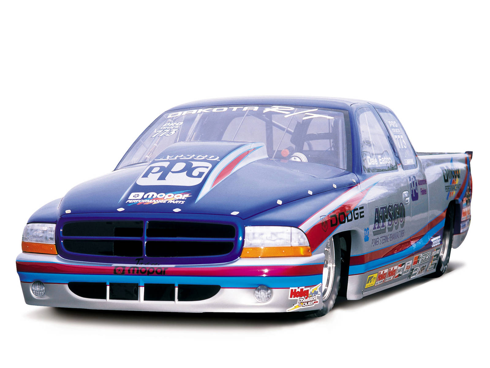 Asul na 2001 Dodge Dakota para sa iPad Pro Wallpaper