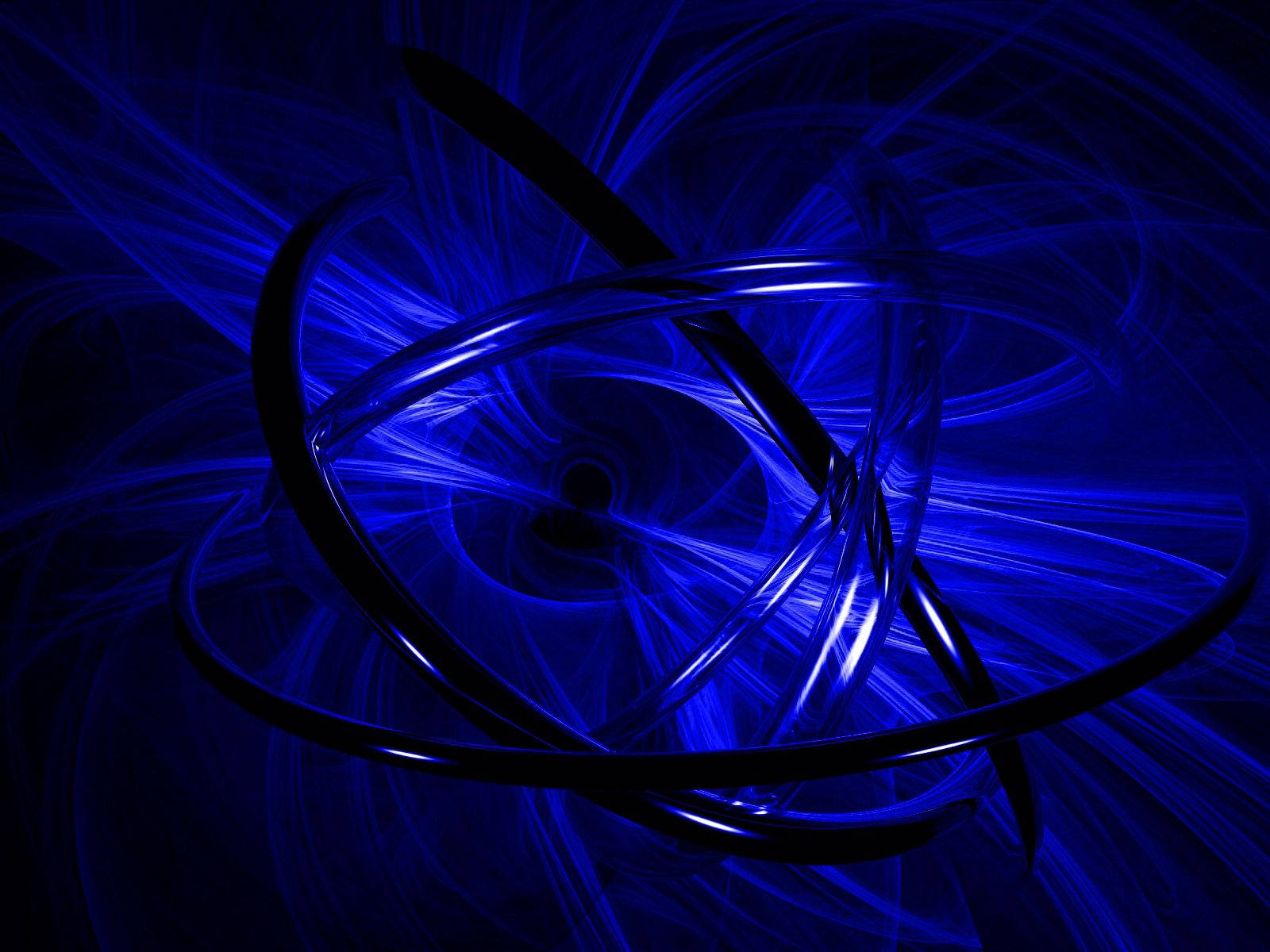 Asul na Abstract na Bilog Wallpaper
