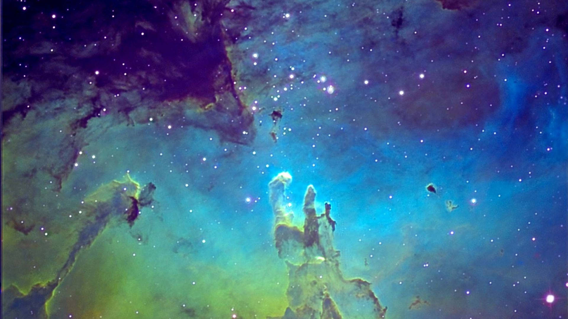 Asul na Aesthetic at Cute na Galaxy Wallpaper