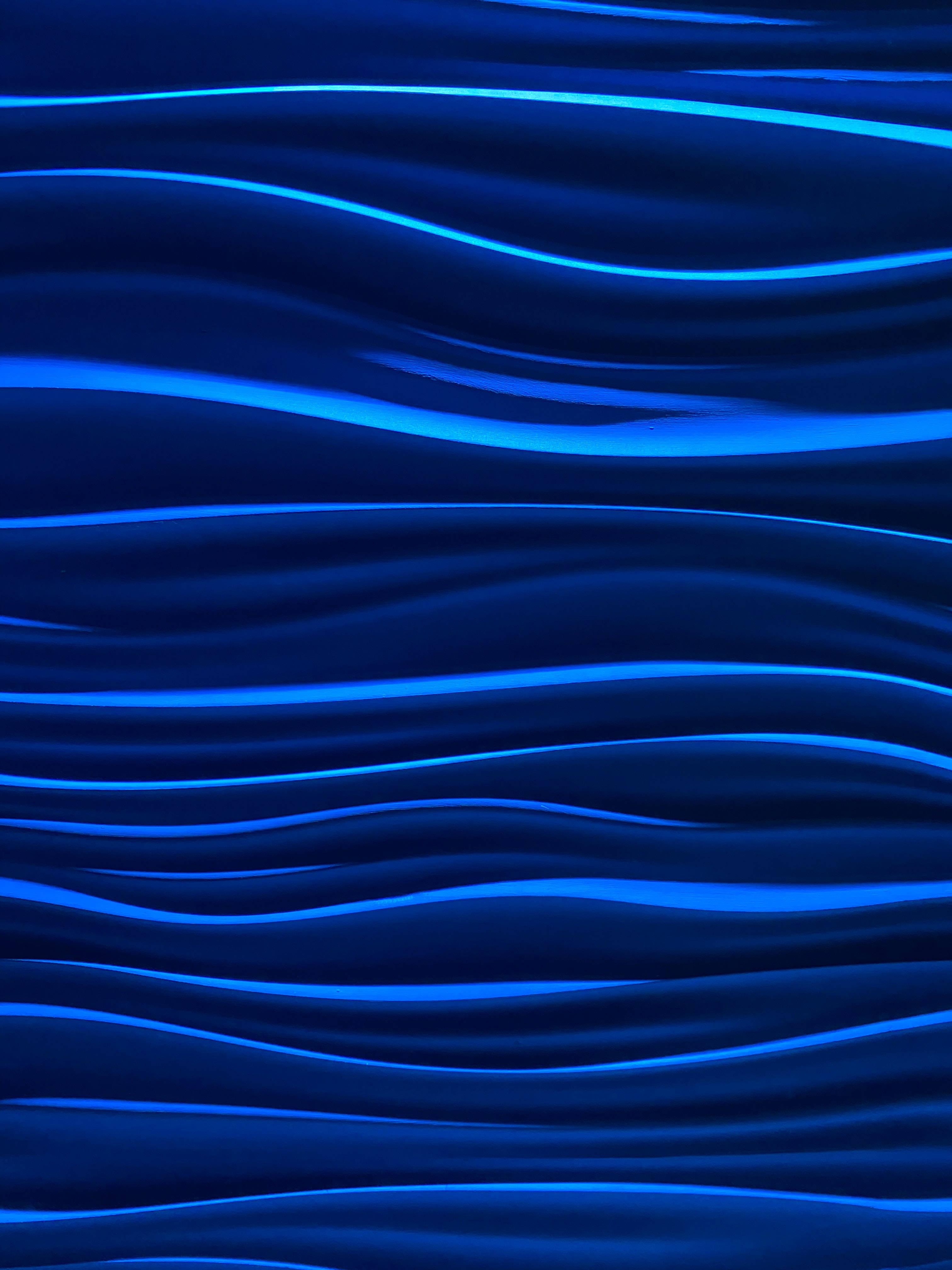 Asul na Alon na Aesthetic Pattern Wallpaper