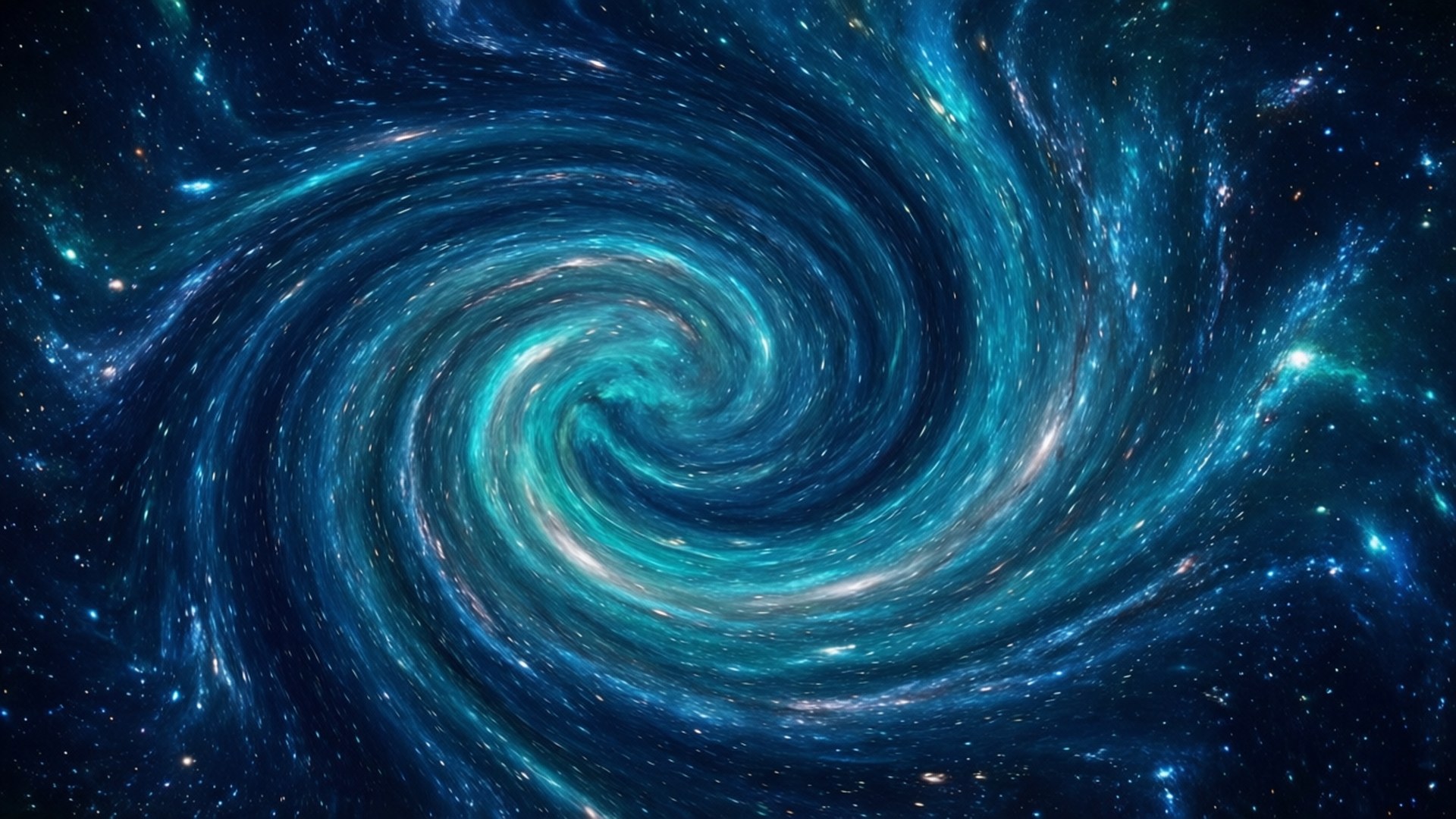 Asul na Cosmic Whirlpool Wallpaper