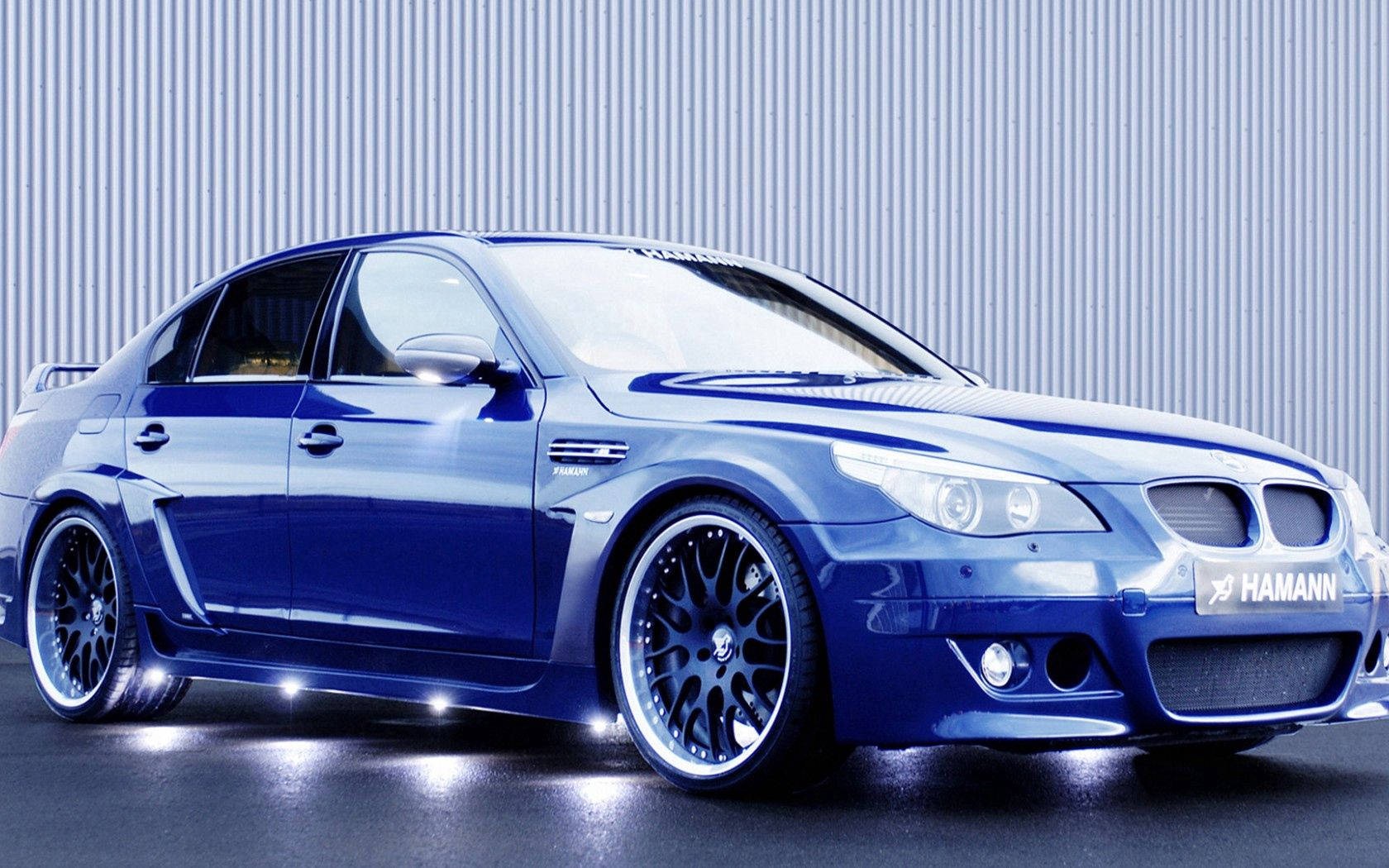 Asul na Hamann BMW na Kotse Wallpaper