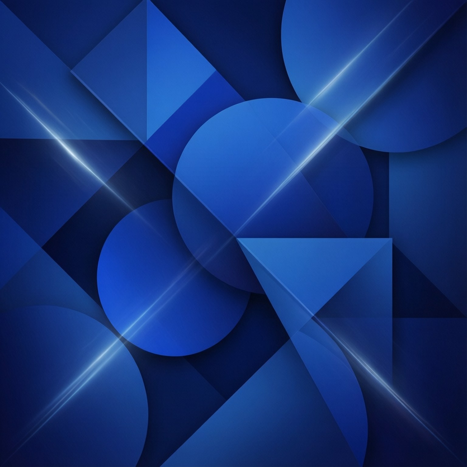 Asul na Heometriya Wallpaper
