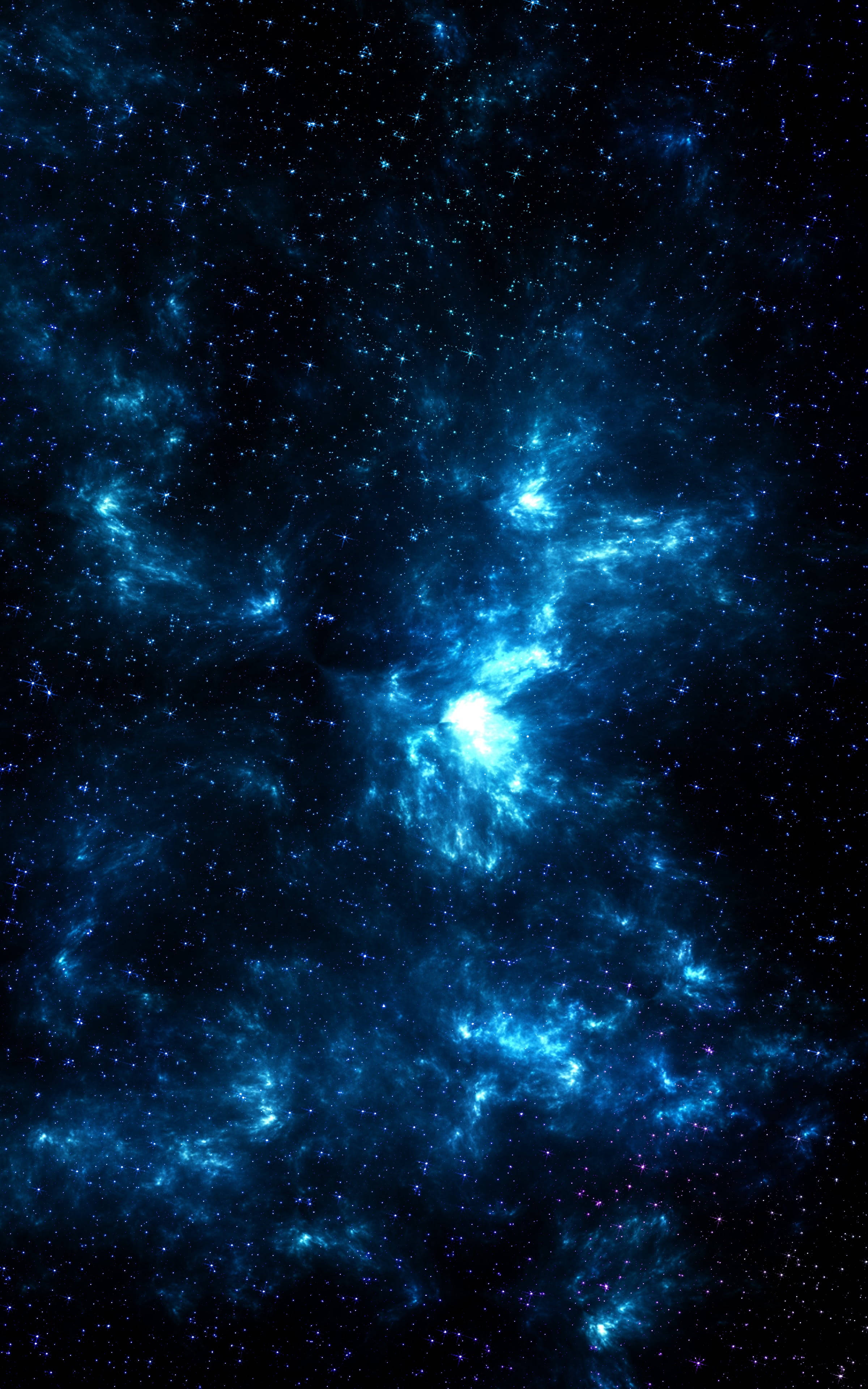 Asul na Kalawakan 4K Phone Wallpaper
