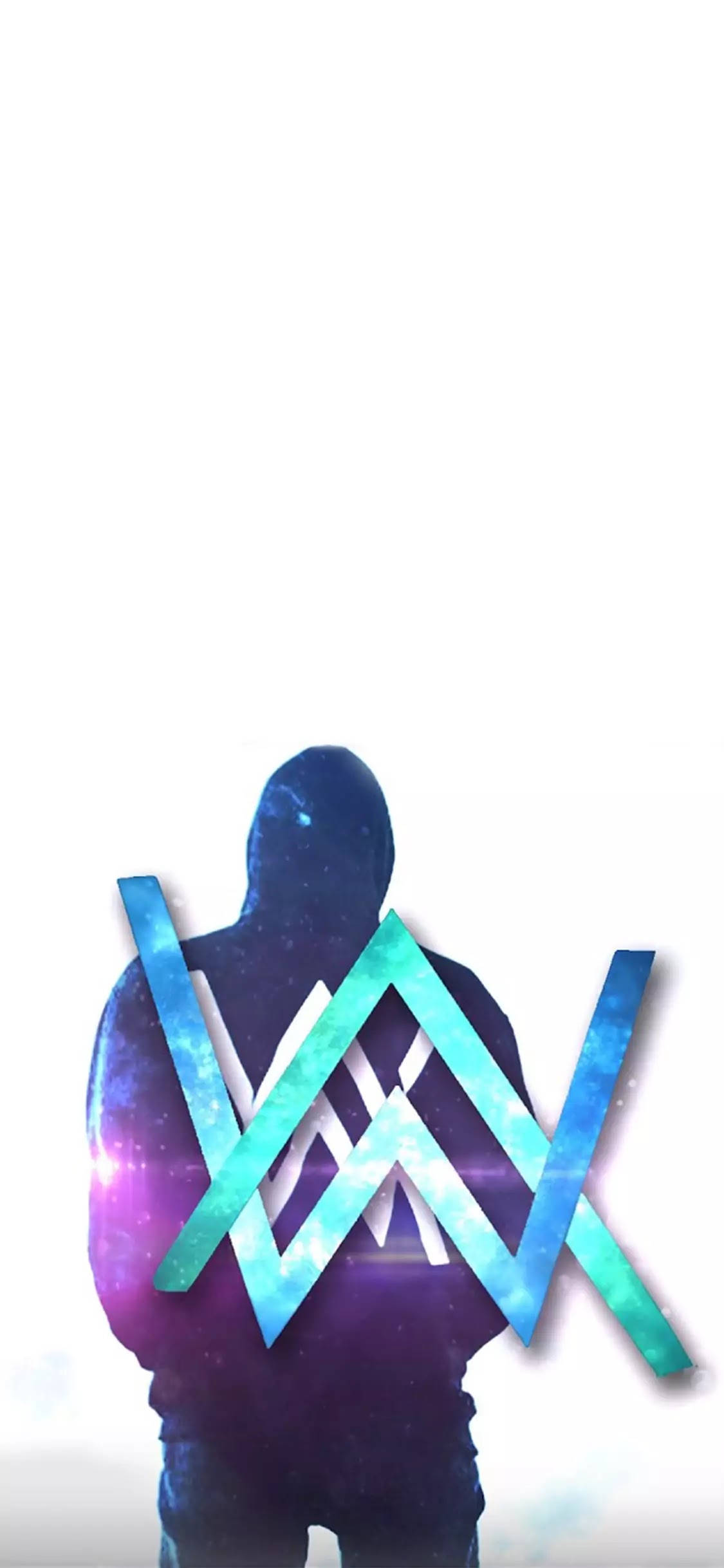 Asul na Logo ni Alan Walker Wallpaper