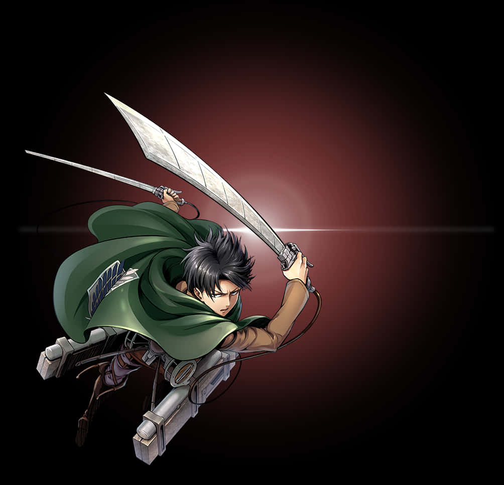 Attack on Titan na Tauhan sa Aksyon Wallpaper