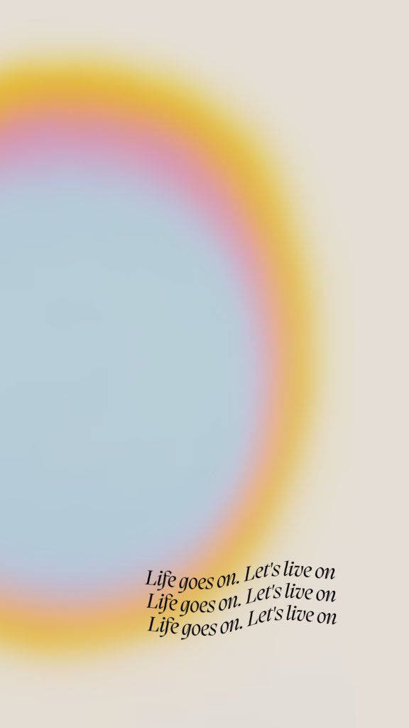 Aura Aesthetic ng Buhay na Nagpapatuloy Wallpaper