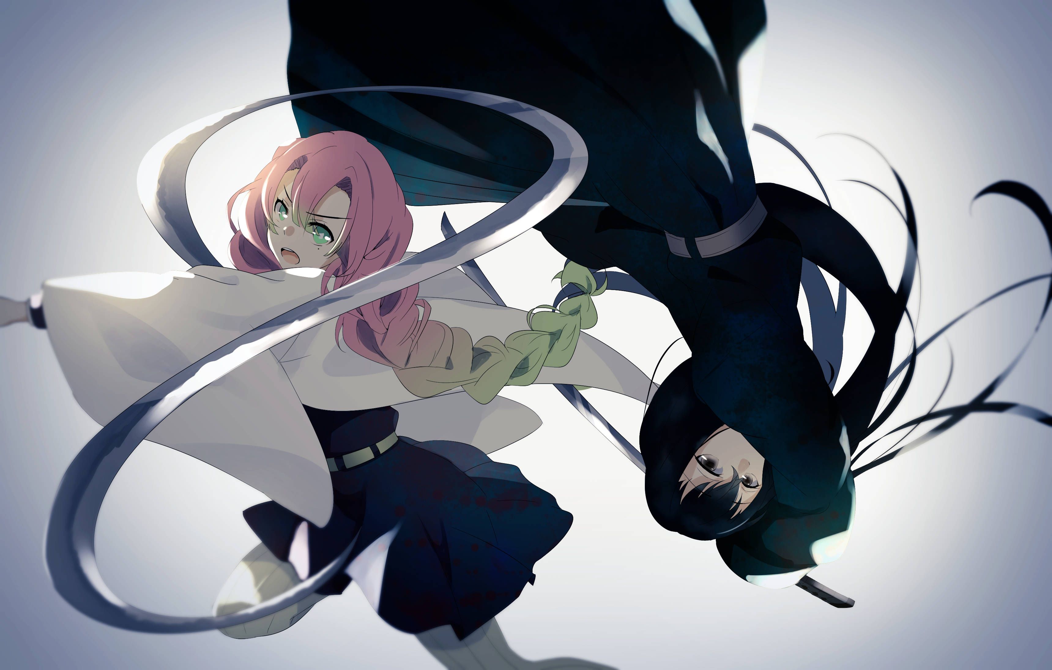 Babae ng Demon Slayer na Astig Wallpaper