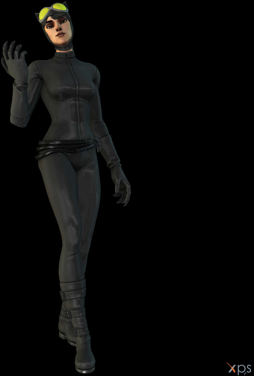 Babaeng Karakter ng Fortnite sa Stealth Pose Wallpaper
