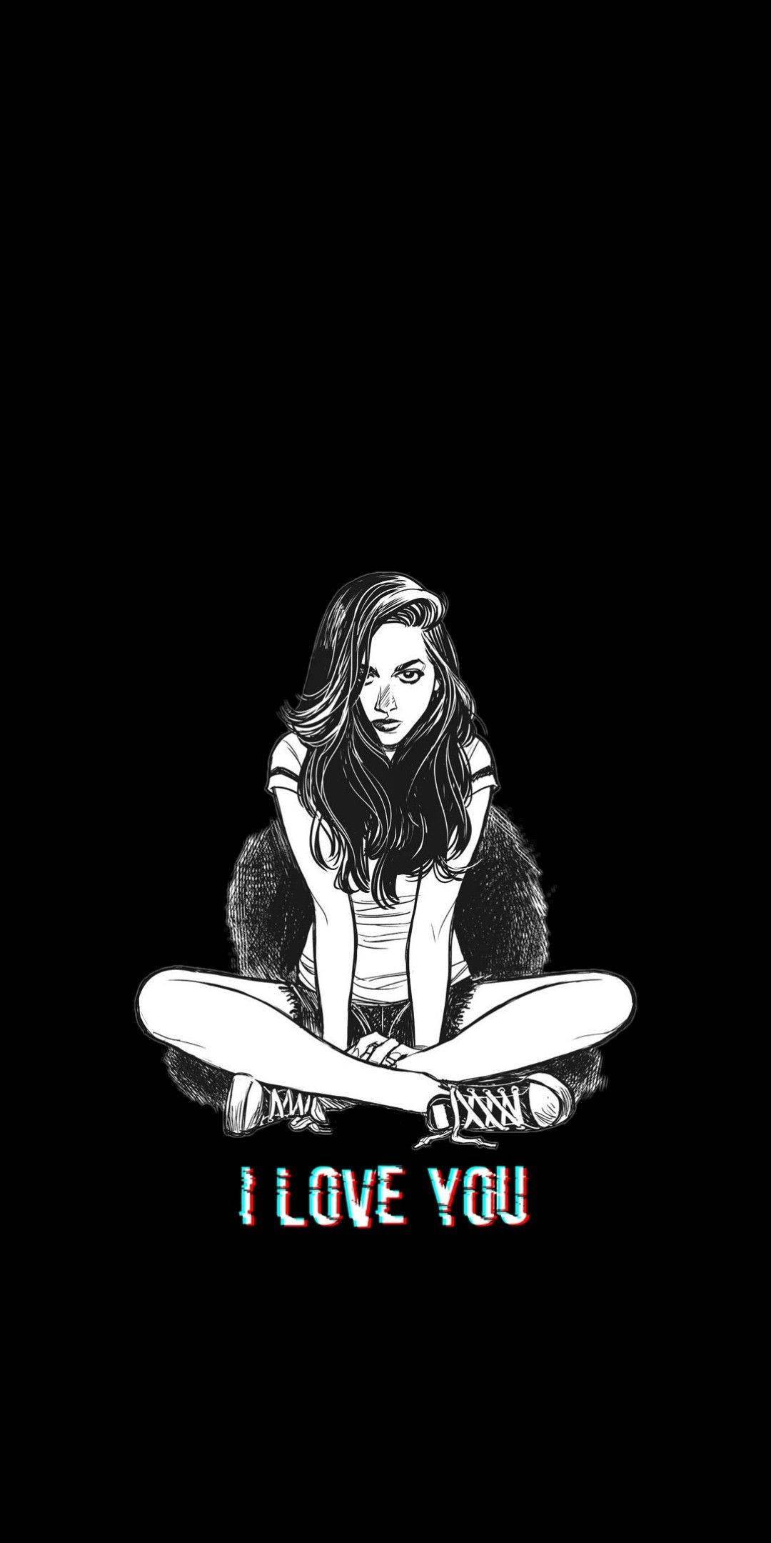 Babaeng May Estetikang Emo Wallpaper