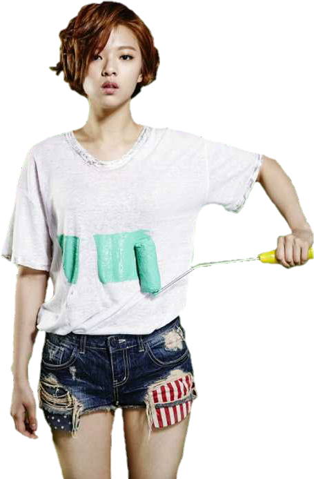 Babaeng may Maikling Buhok na Naka-Casual Wallpaper
