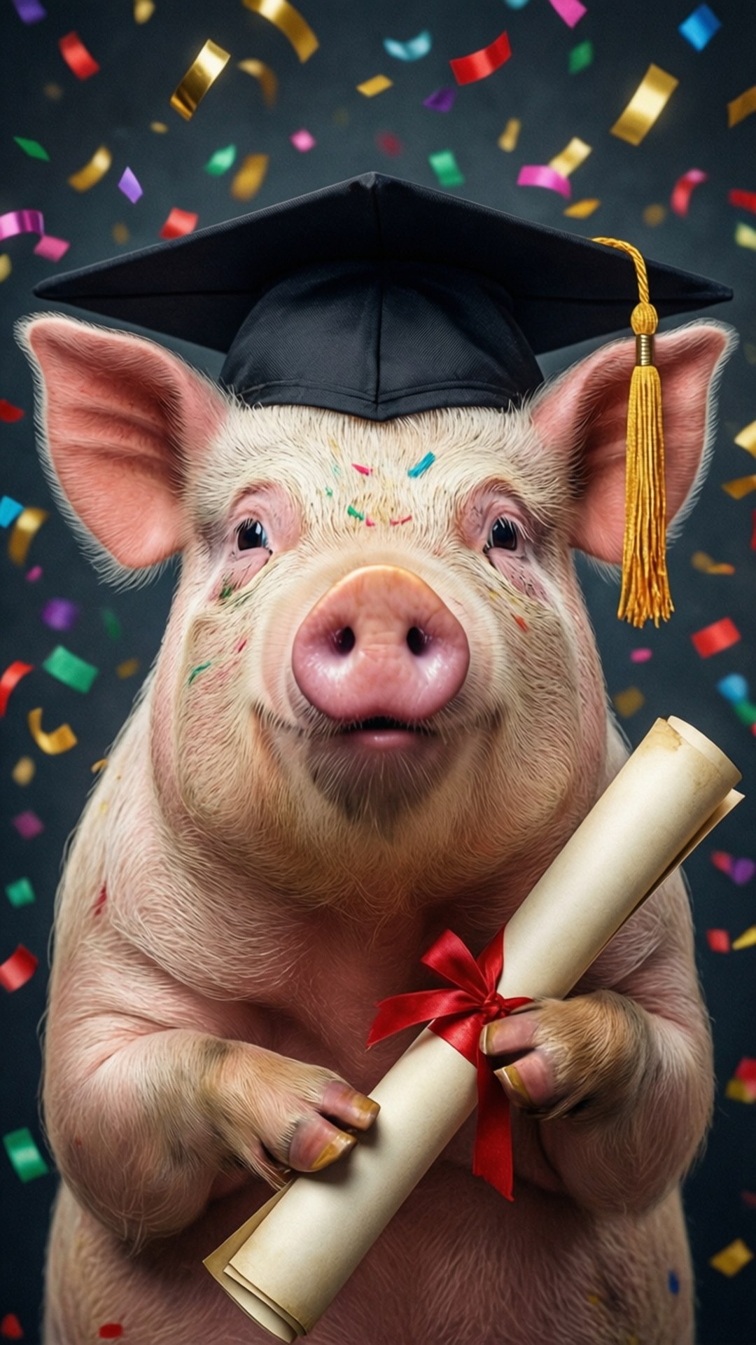 Baboy na Graduating Wallpaper