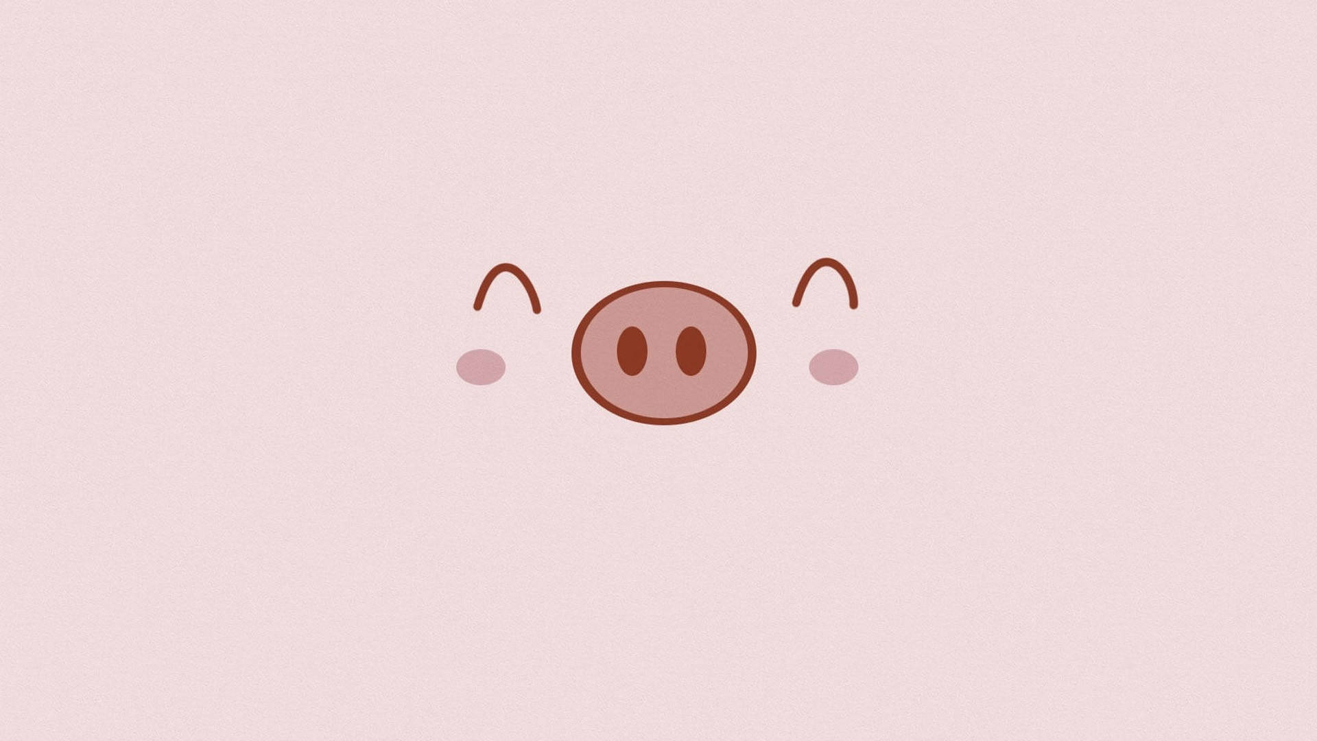 Baboy na Simple at Cute Wallpaper