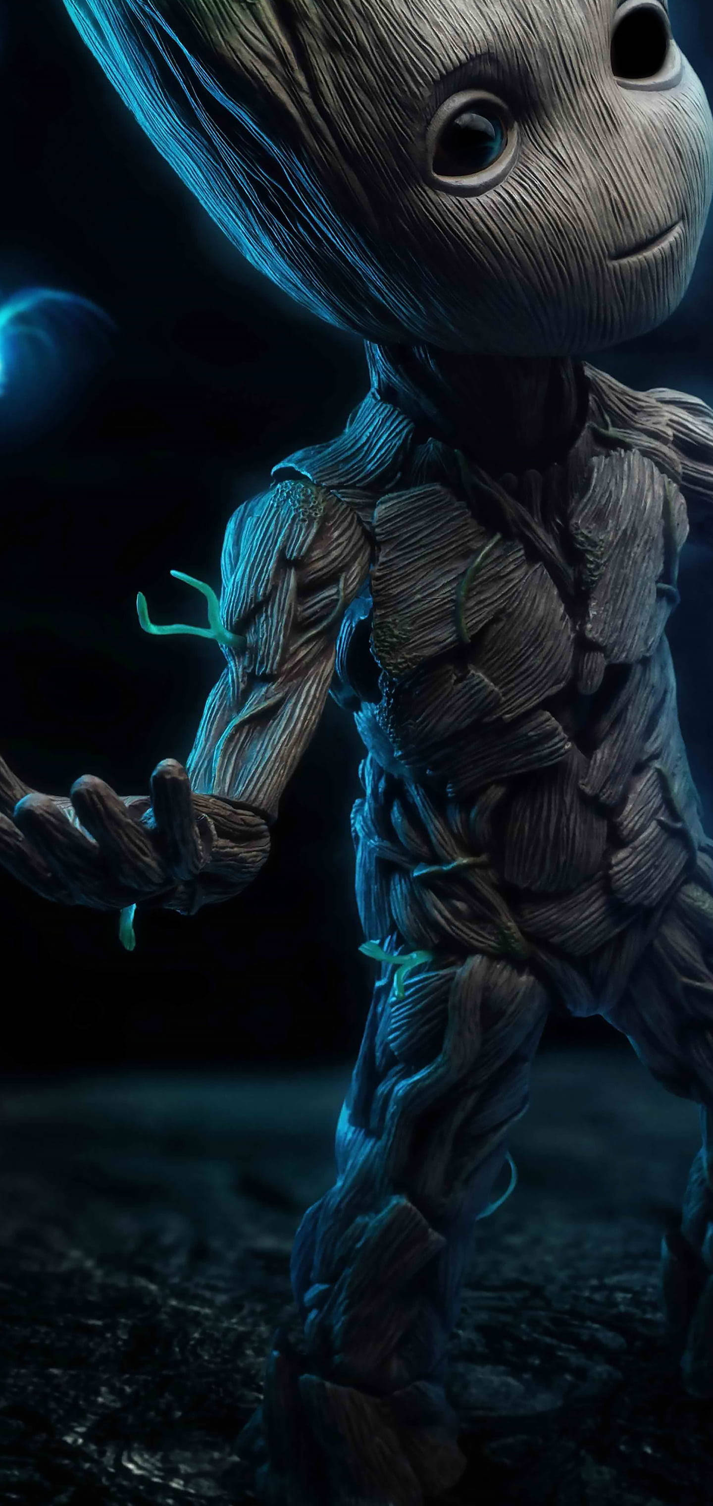 Baby Groot para sa Samsung S10 Wallpaper
