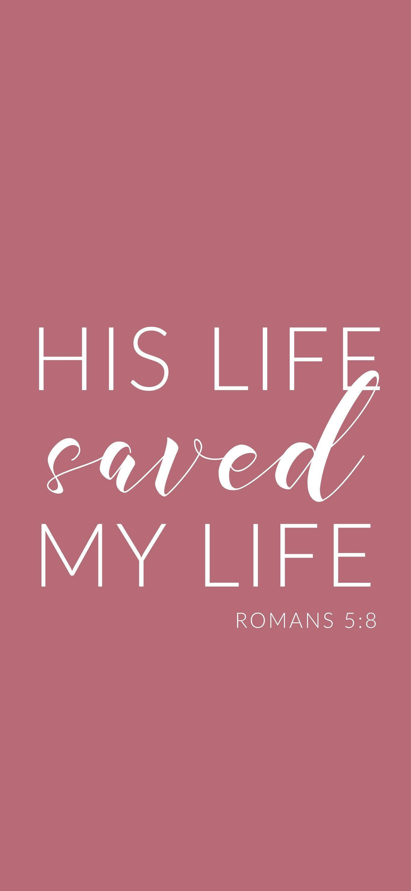 Background na may Romans Bible Verse Aesthetic Wallpaper