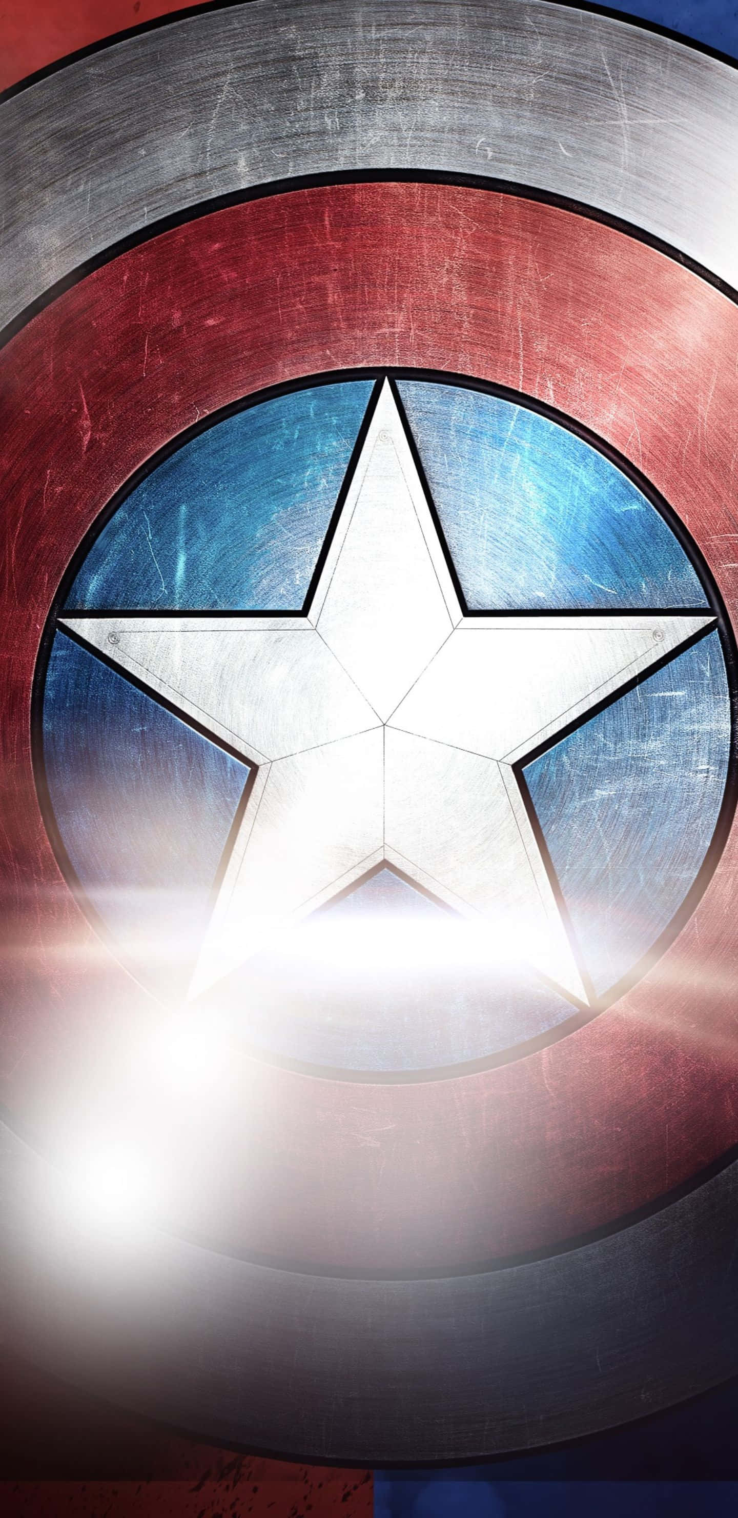 Background ng Captain America na may Shield sa Pixel 3xl Wallpaper
