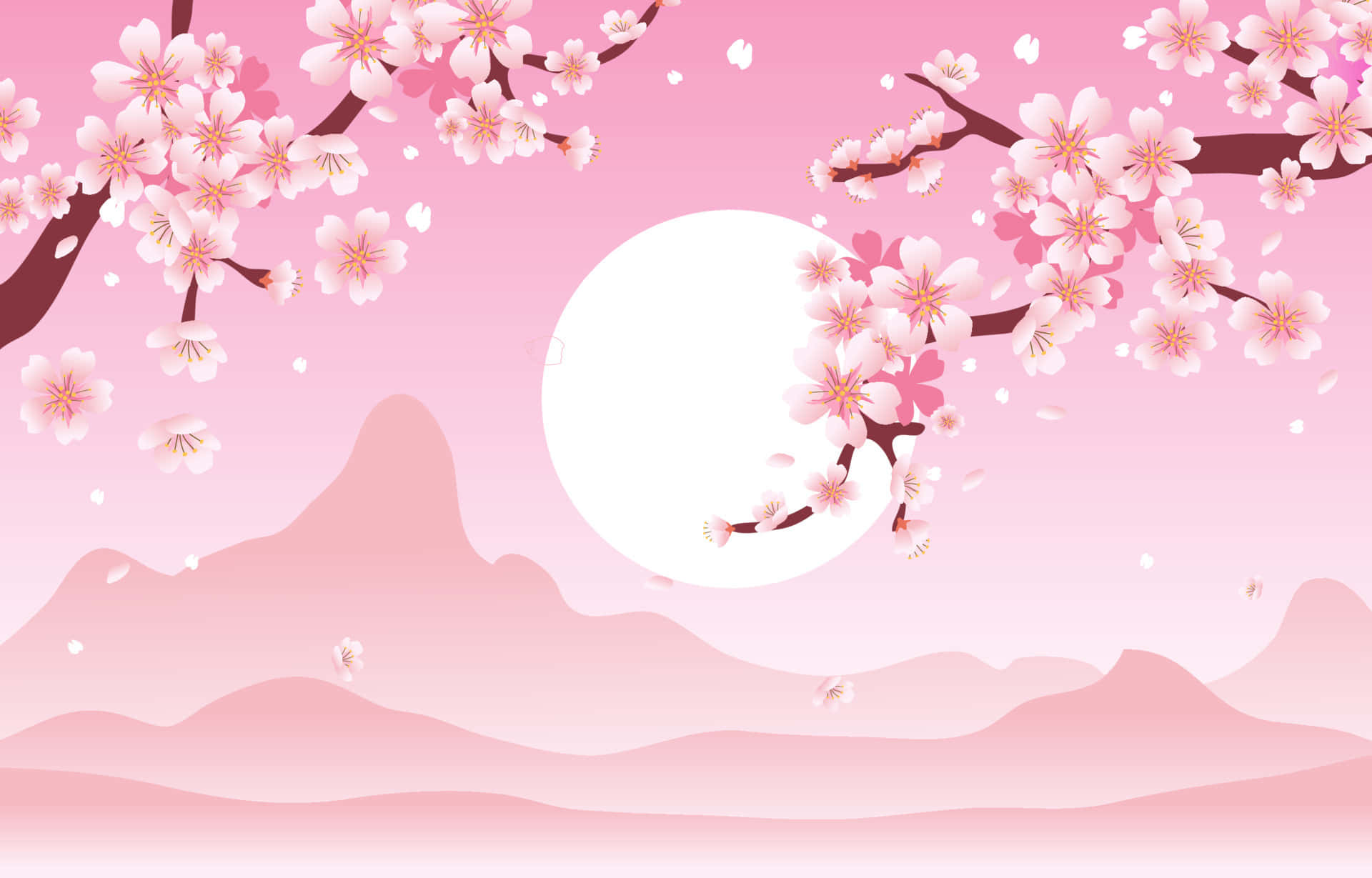 Background ng Cherry Blossom Wallpaper