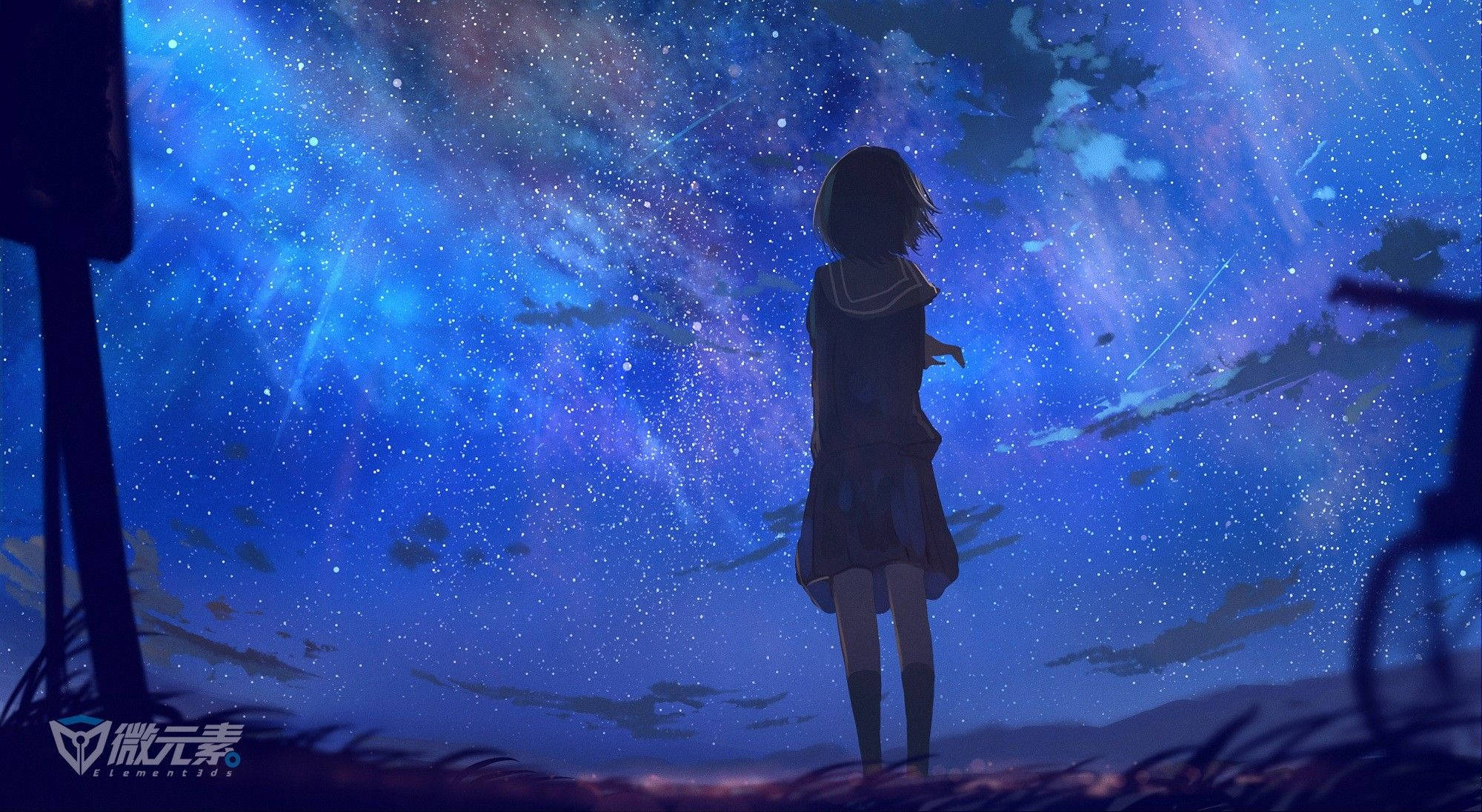 Background ng Chromebook na Anime Girl Wallpaper