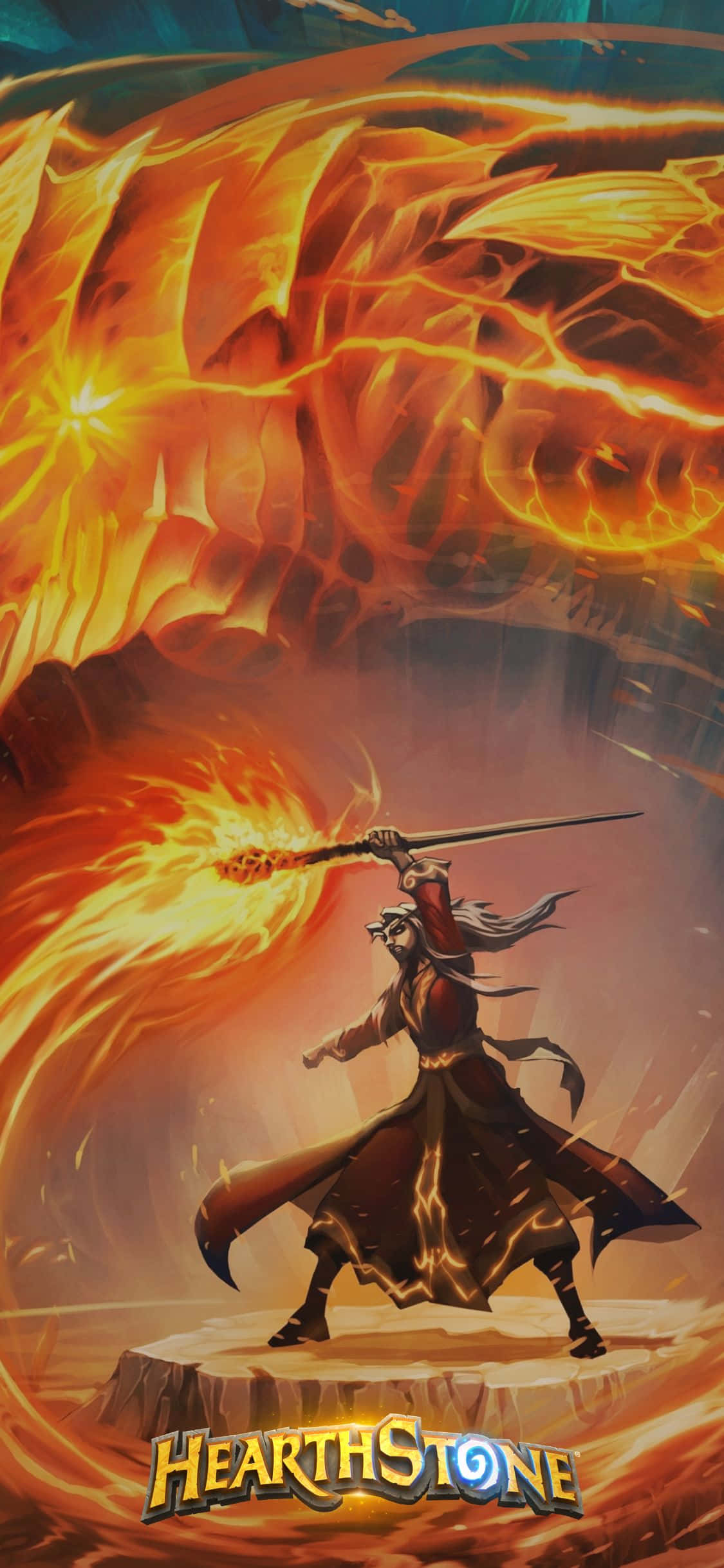 Dragon's Breath iPhone XS Hearthstone Background Wallpaper
