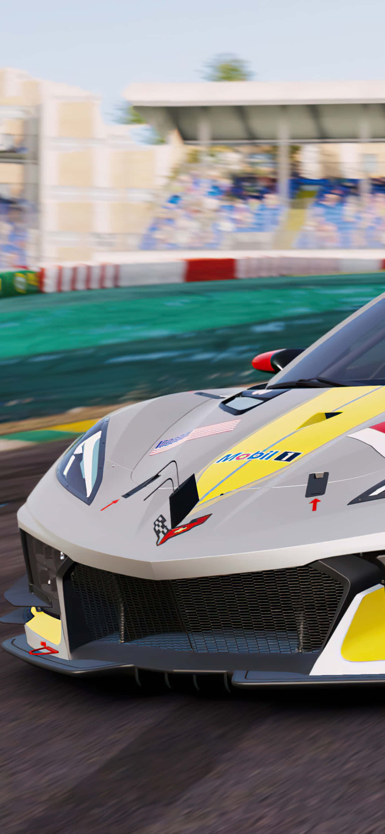 Background ng iPhone XS Max Project Cars 2 na Grey Lamborghini V12 Wallpaper
