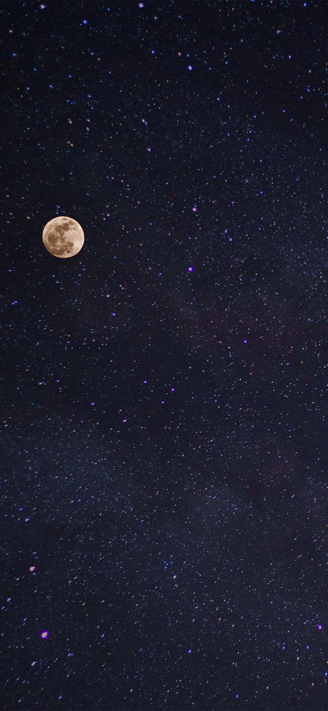 Background ng mga Bituin at Buwan Wallpaper