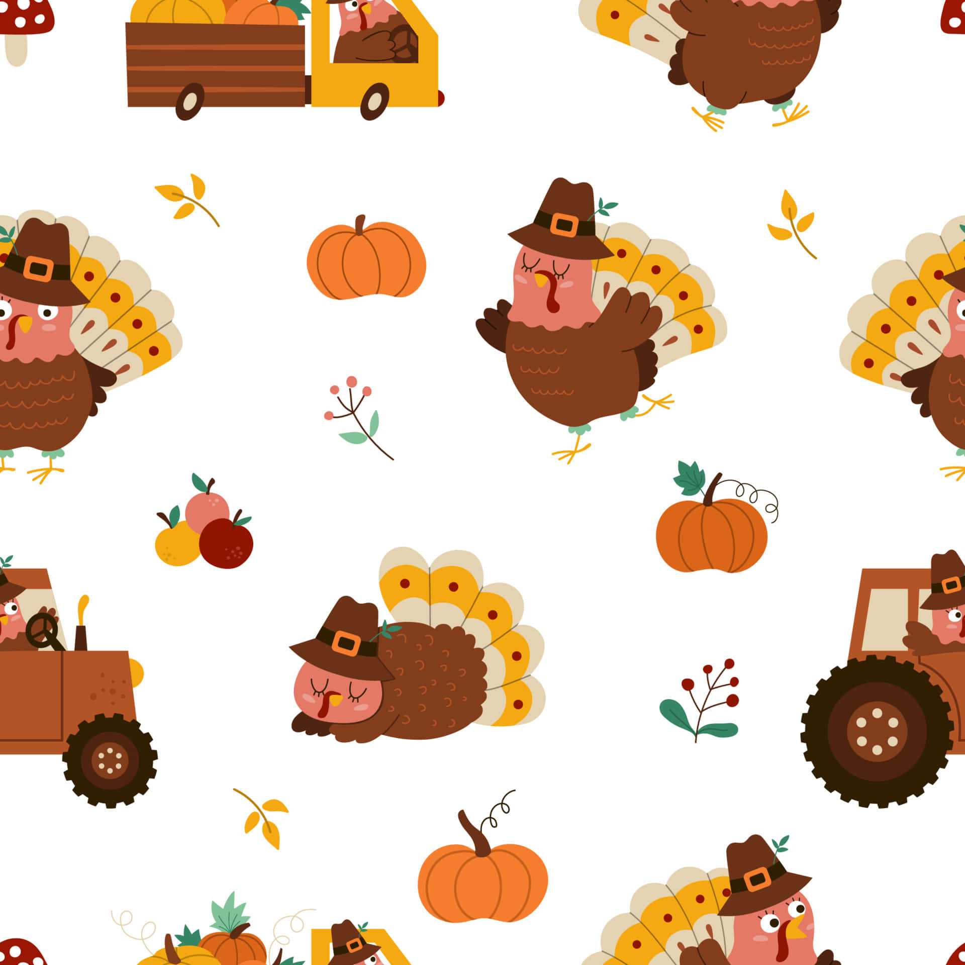 Background ng Thanksgiving na cute Wallpaper