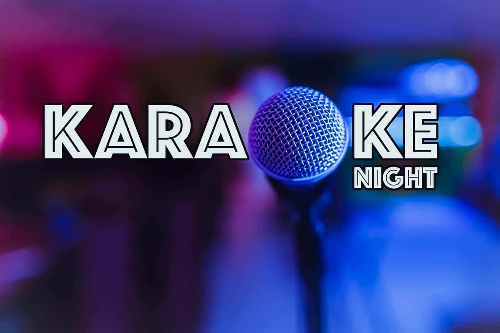 Background ng Typography para sa Gabi ng Karaoke Wallpaper