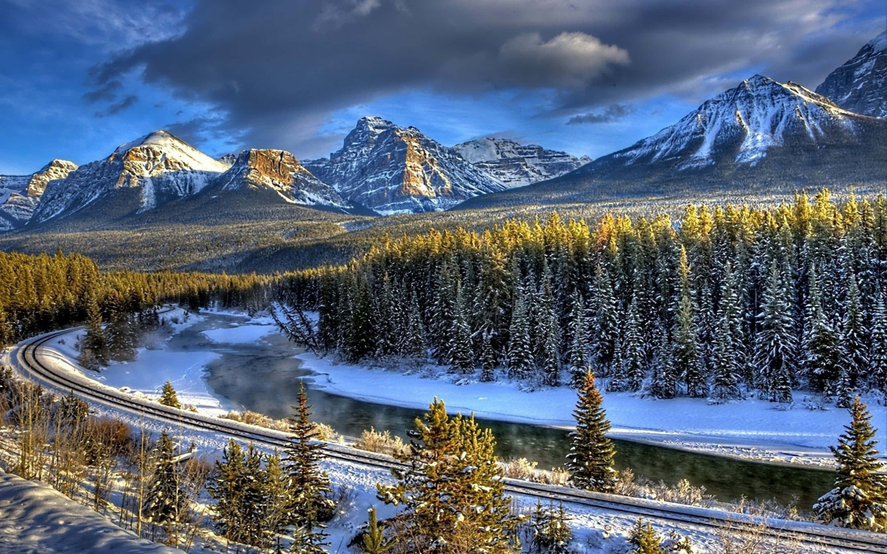 Background ng Winter Wonderland sa Morant's Curve Wallpaper