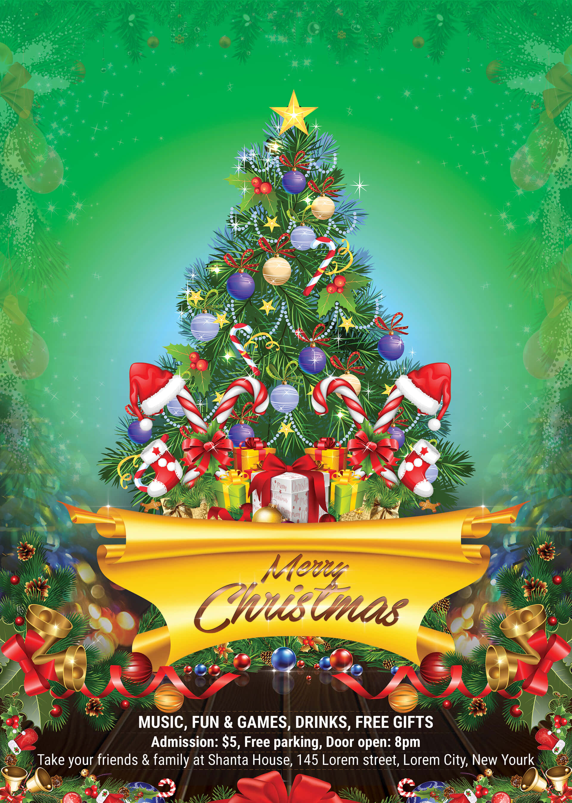 Background para sa Christmas Flyer Wallpaper