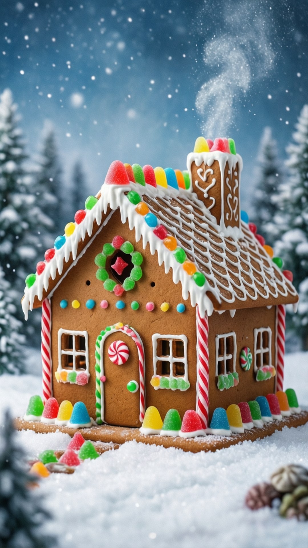 Bahay na Gingerbread Wallpaper