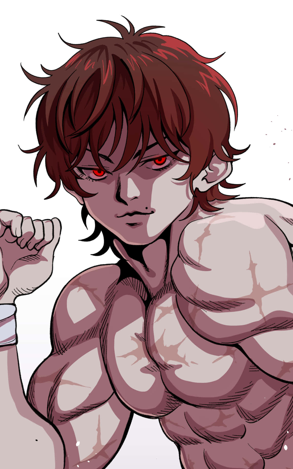 Baki Hanma, ang Gripping Fighter Wallpaper