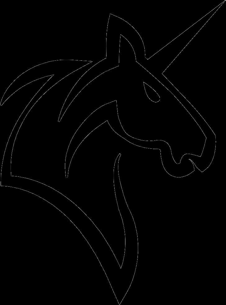 Balangkas ng Abstract na Unicorn Wallpaper