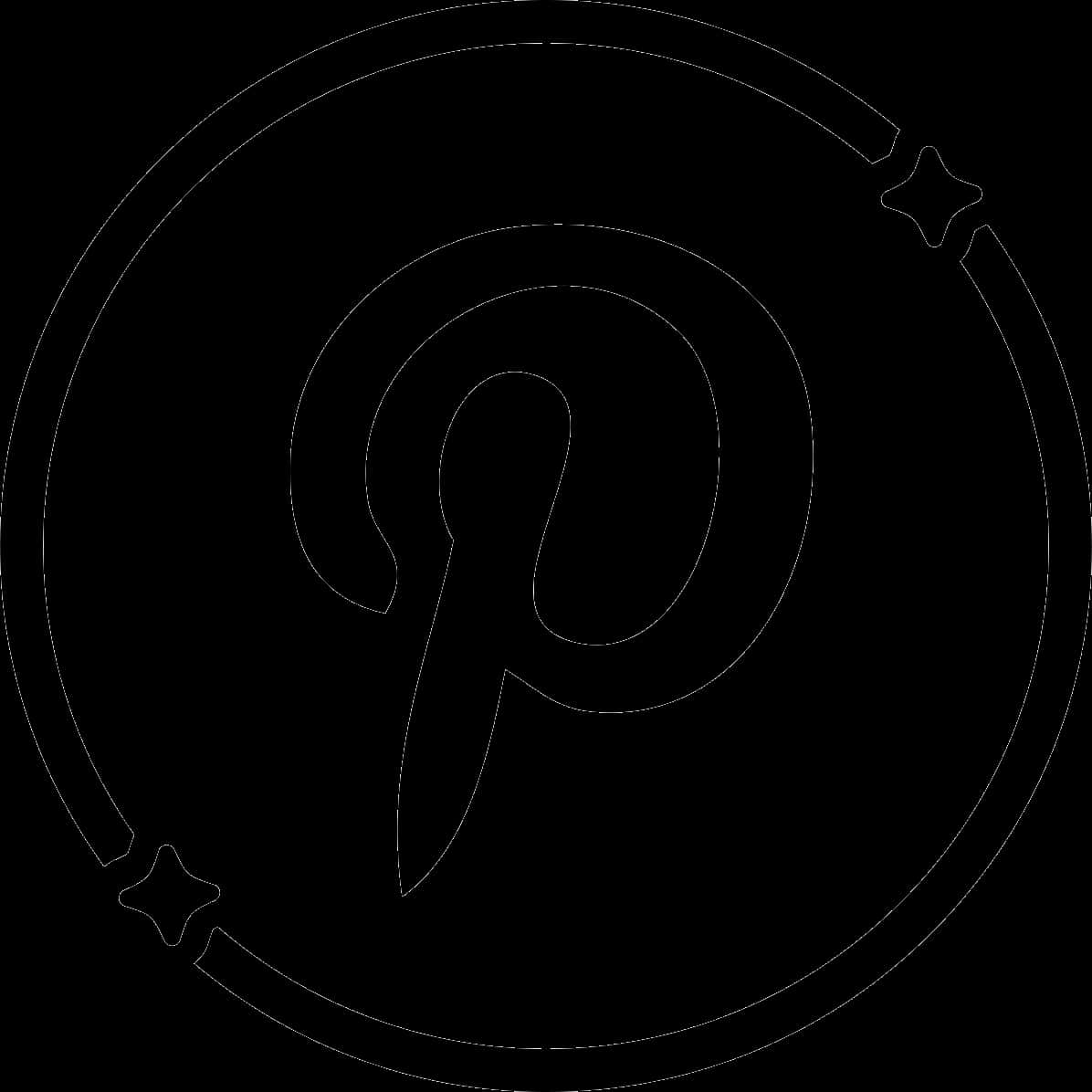 Balangkas ng Logo ng Pinterest Wallpaper