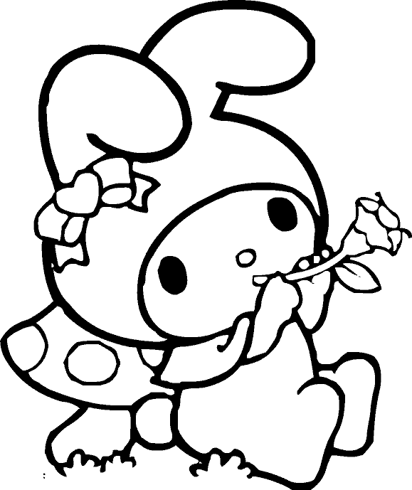 Balangkas Pangkulay ng My Melody Wallpaper
