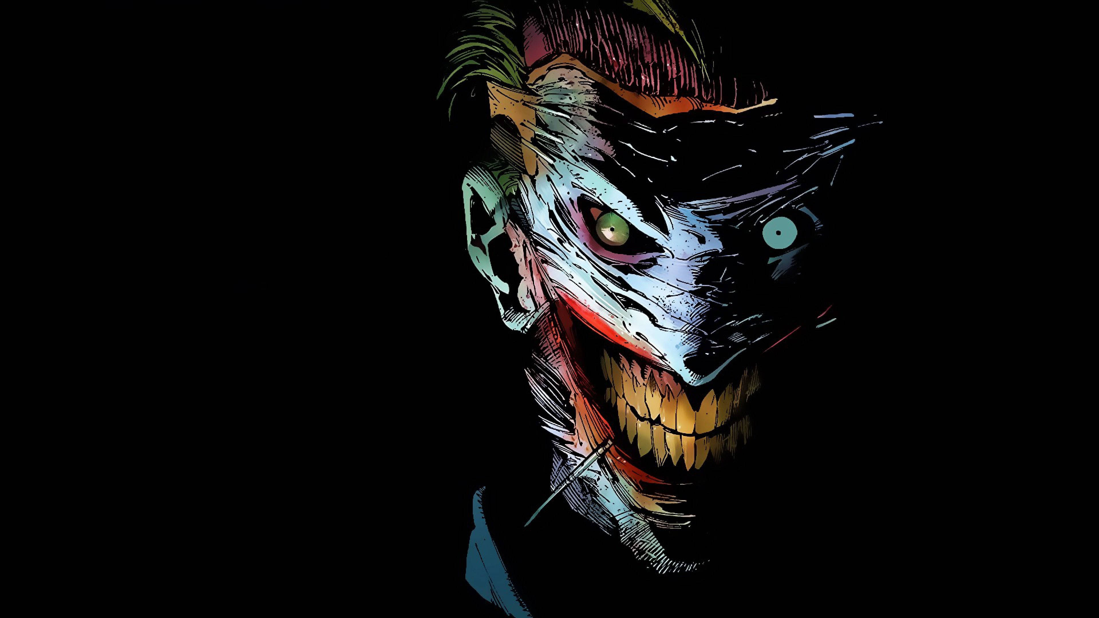 Baliw na Joker na Walang Balat Wallpaper