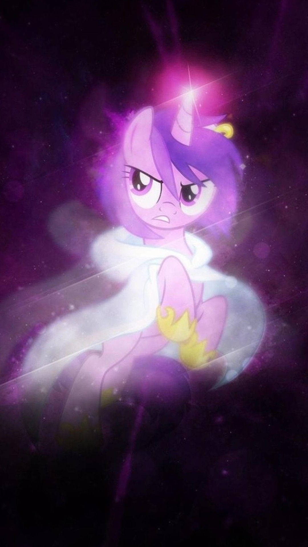 Baliw na Unicorn sa Cute na Galaxy Wallpaper